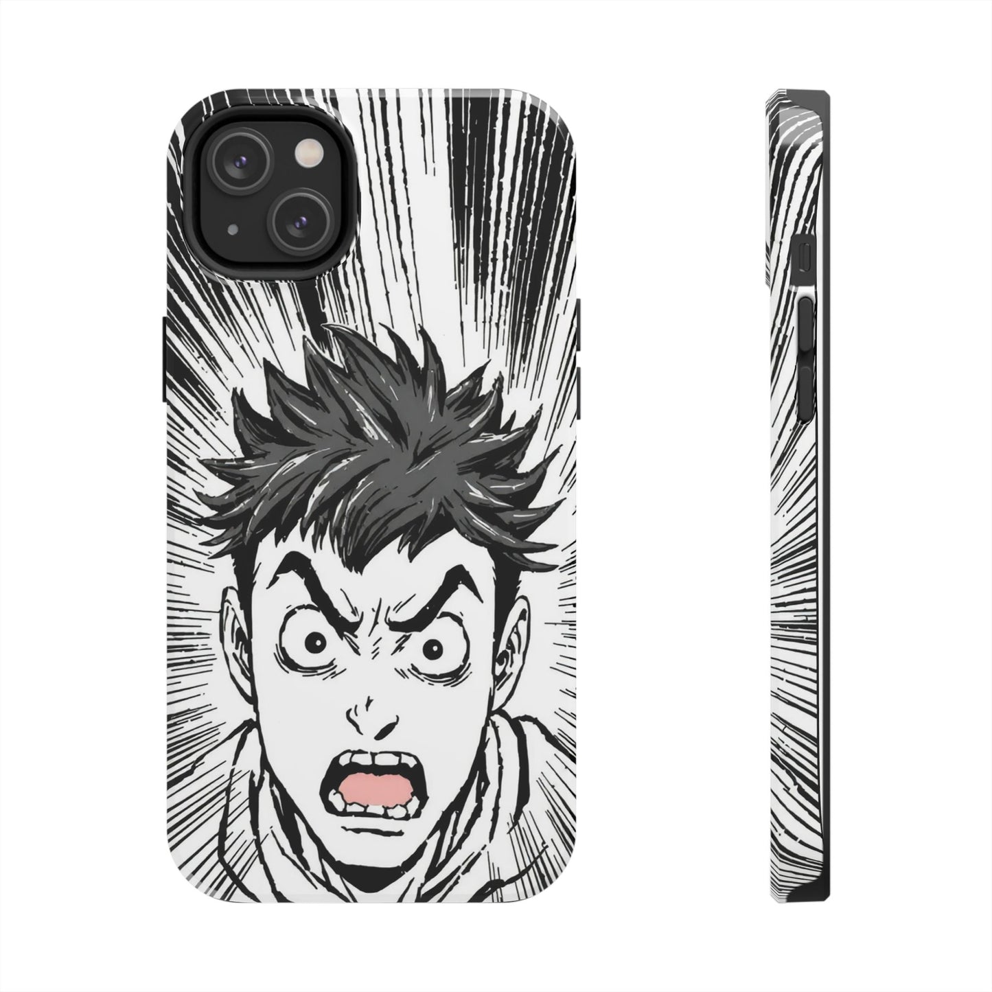 Intense Graphic Phone Case - Tough Design for Anime Fans