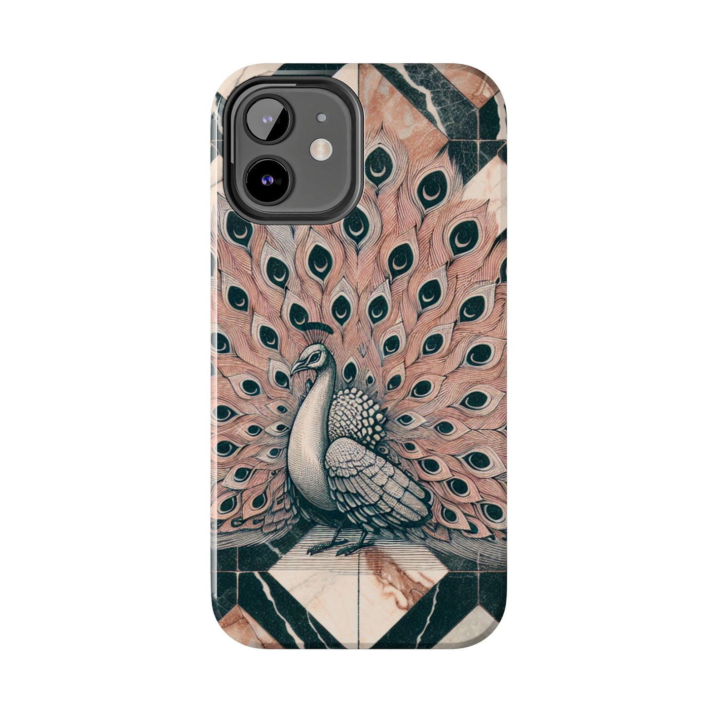 Peacock Tough Phone Case | Stylish & Durable Artwork - for iPhone