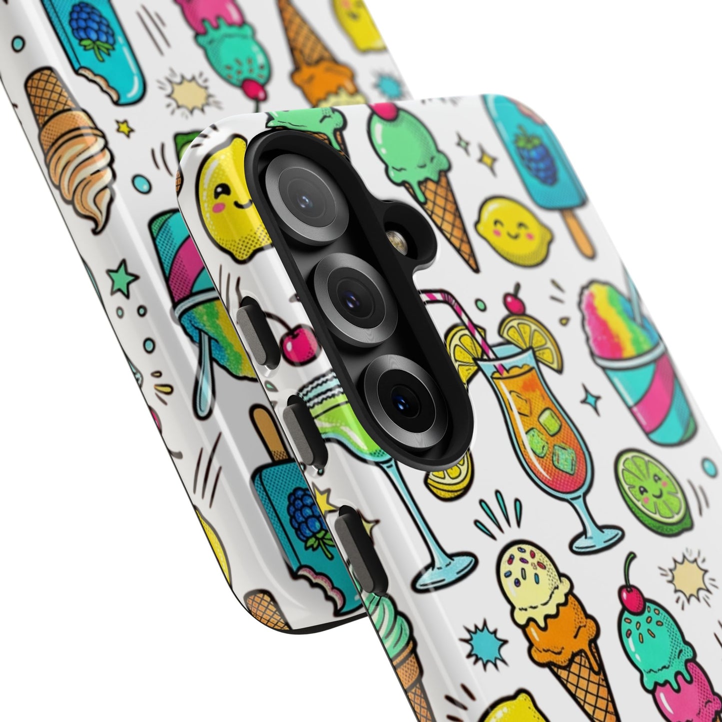 Tough Phone Case — Summer Ice Cream & Cocktails Pattern