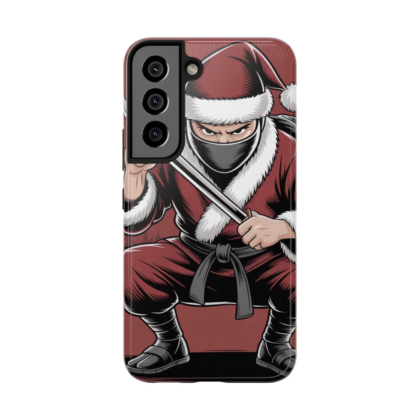 Ninja Santa Tough Phone Case | Durable Holiday Phone Cover for iPhone