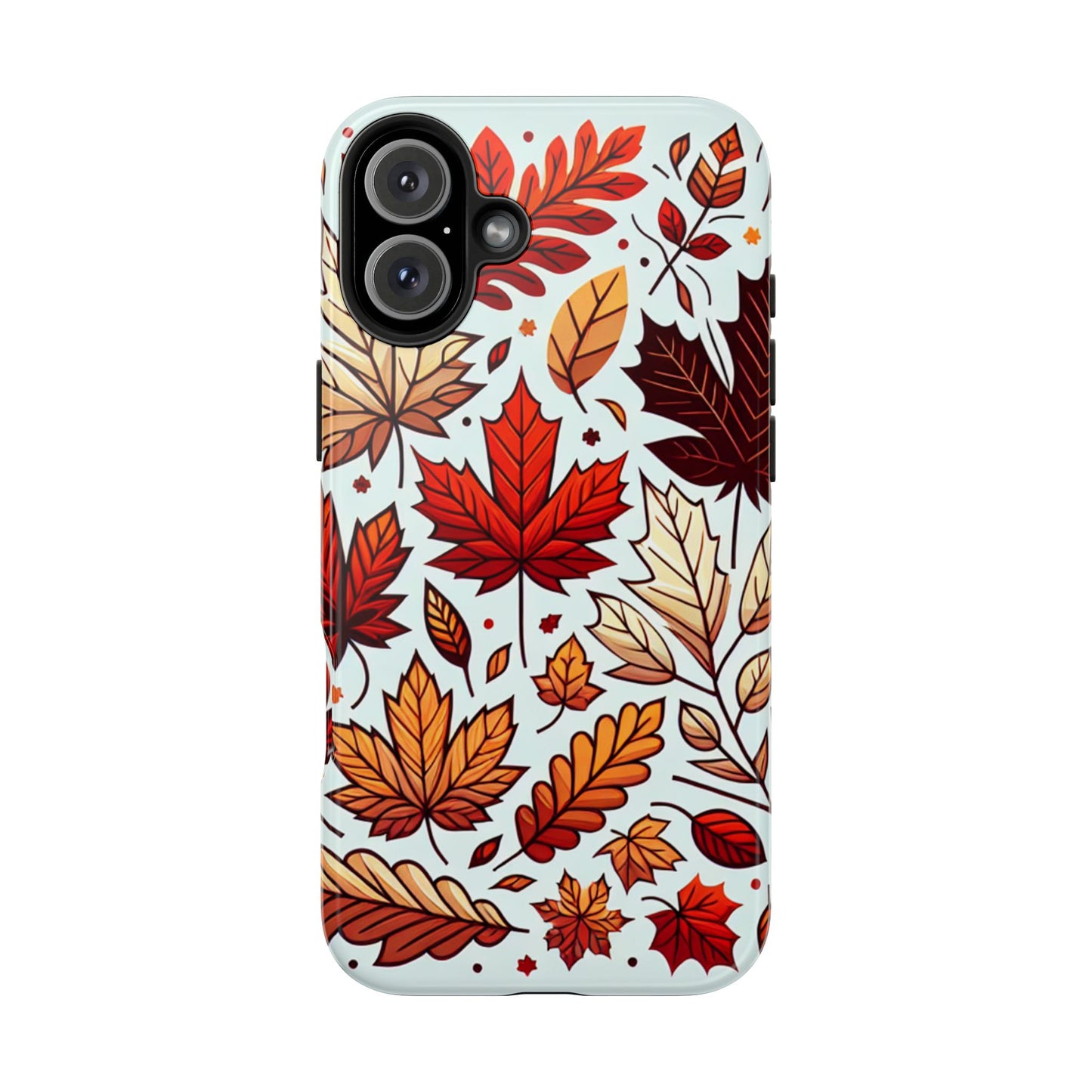 Autumn Leaves Tough Phone Case - Leaves Pattern - for iPhone