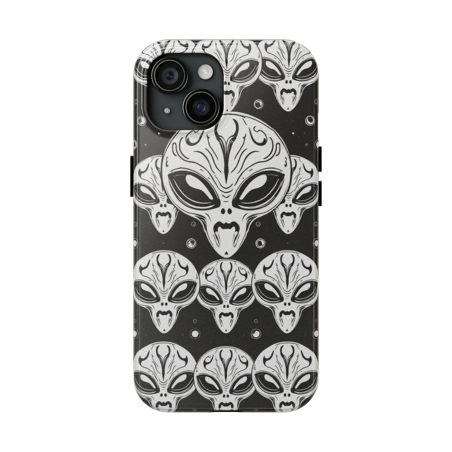 Alien Pattern Tough Phone Case - Durable Protection with Out-of-This-World Design