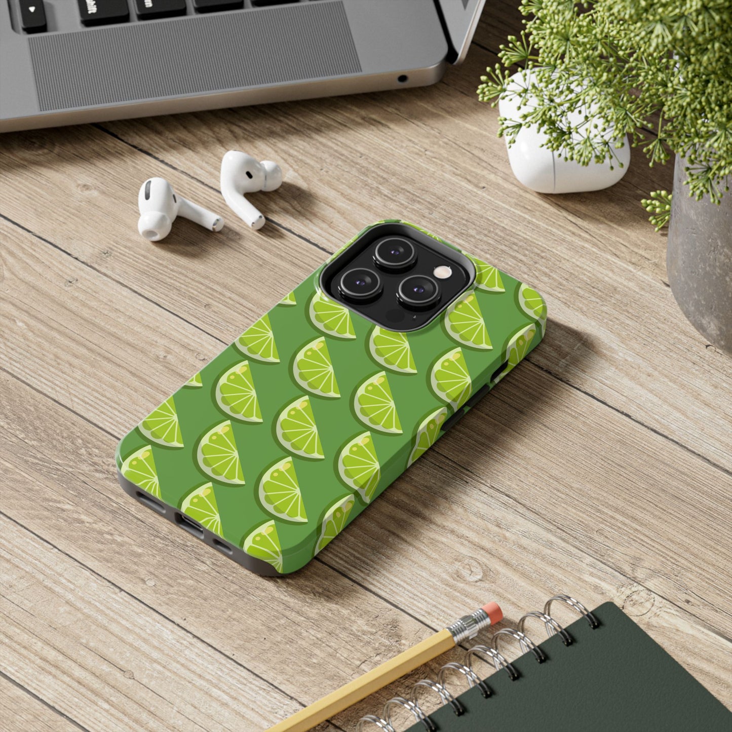 Lime Slice Tough Phone Case - Green Party - for iPhone