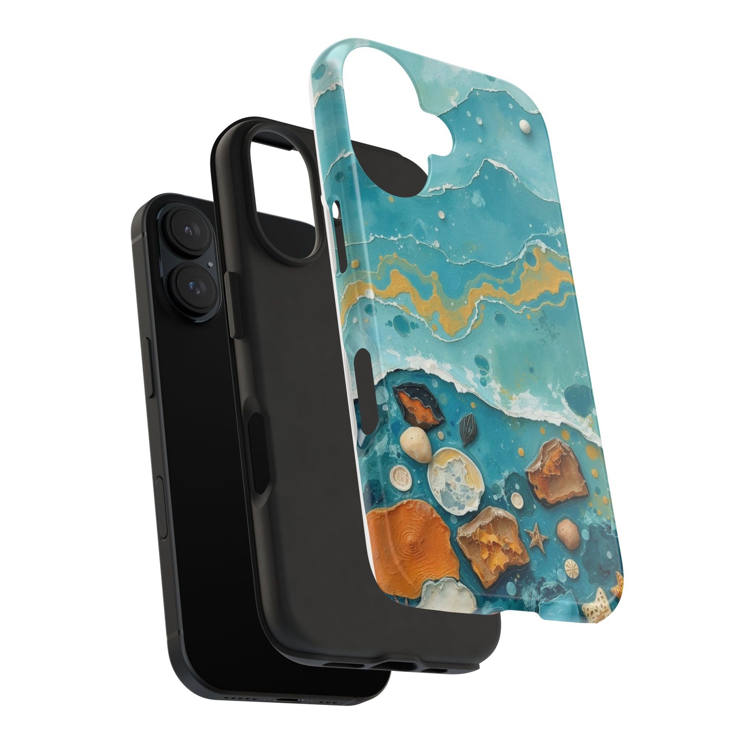 Ocean-Inspired Tough Phone Cases - Coastal Beach Vibe, Easy Accessory for Beach Lovers