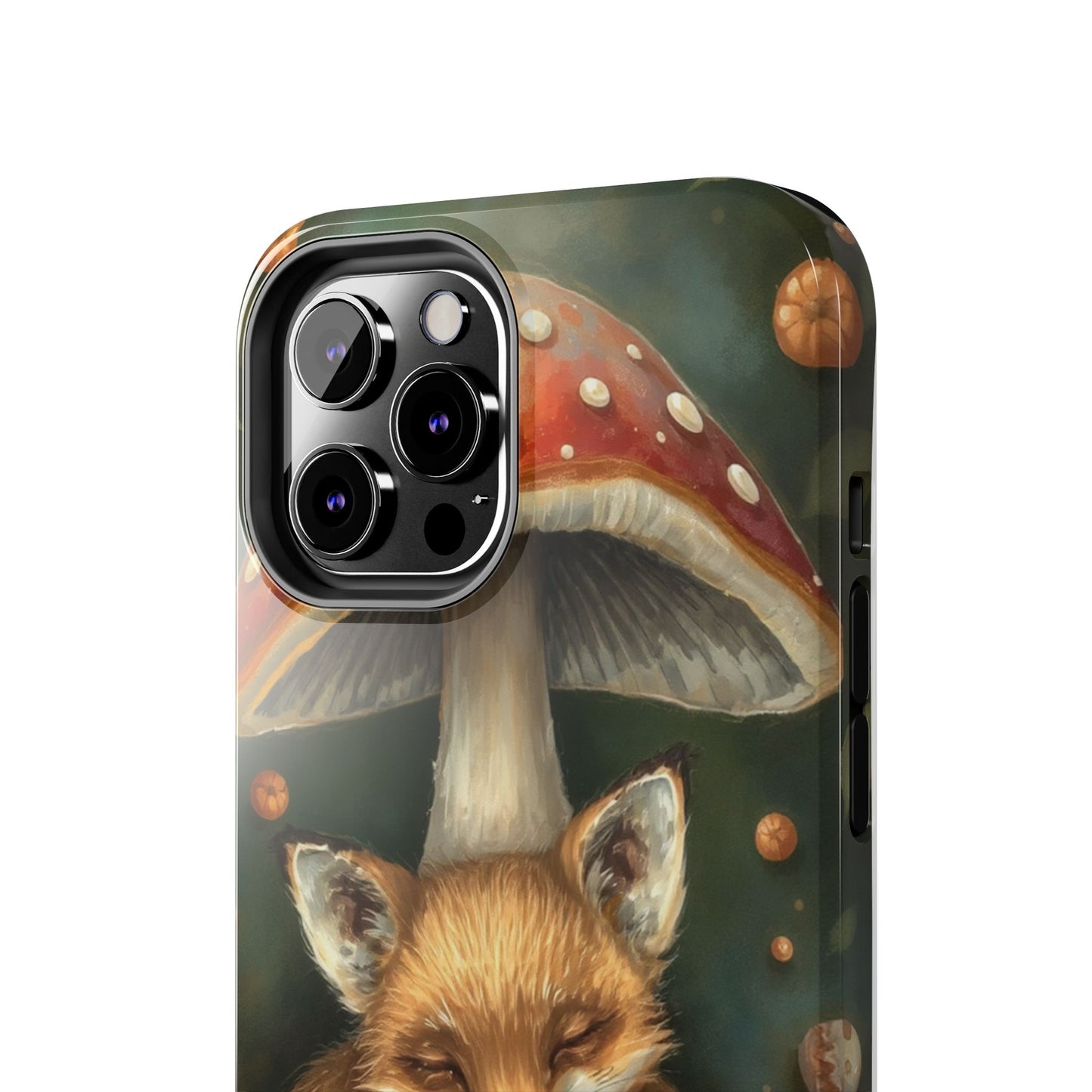 Cute Fox & Mushroom Phone Case - Tough Protective Cover