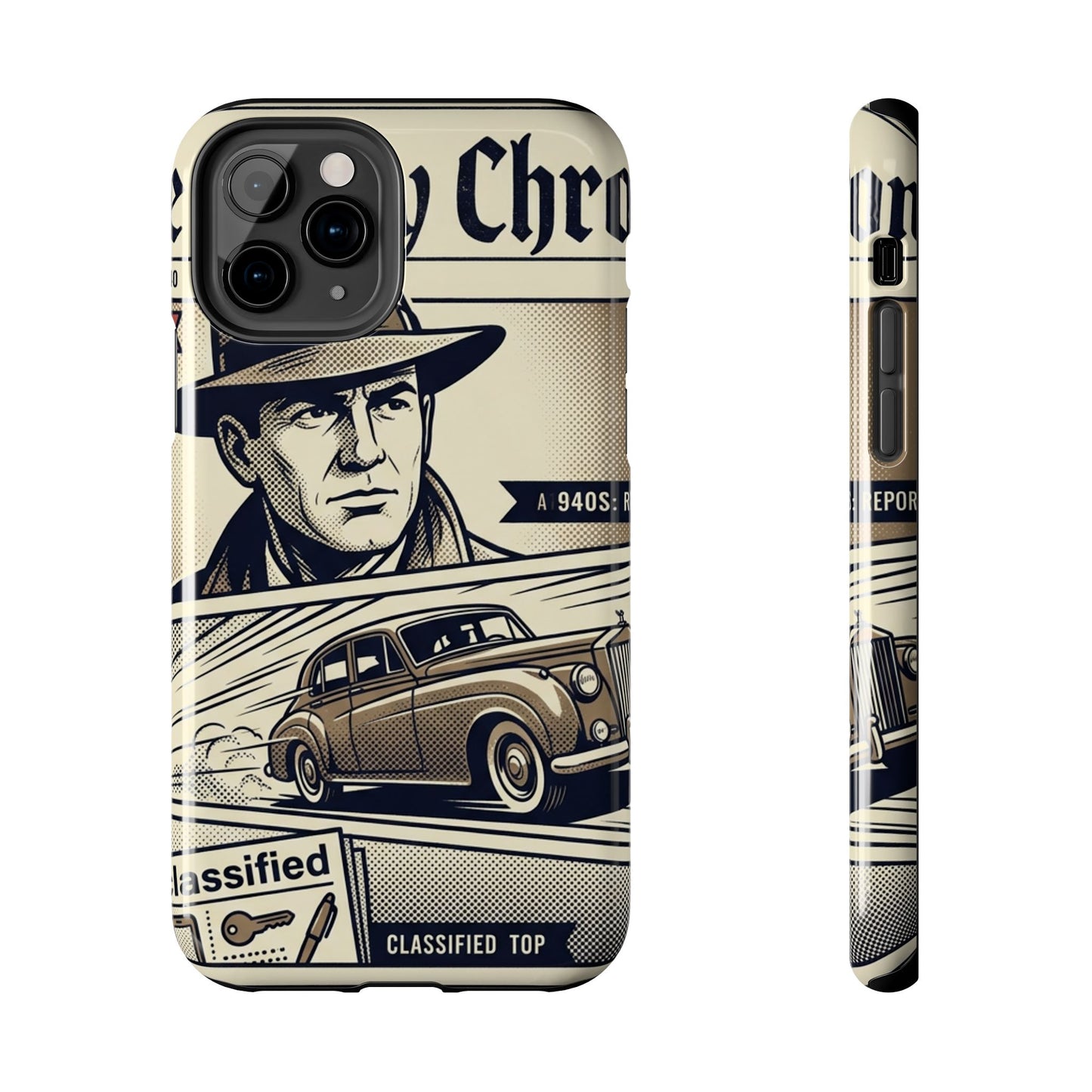 Old Newspaper Tough Phone Case