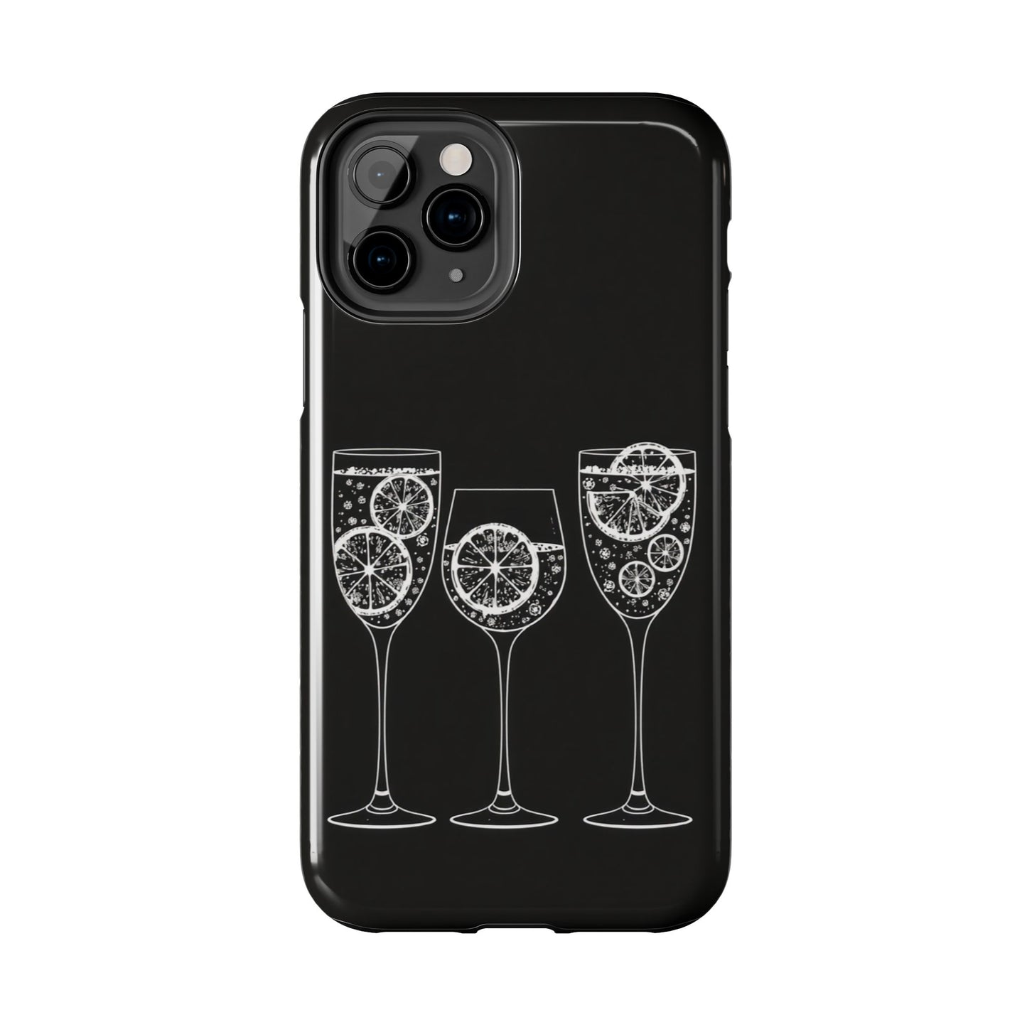 Stylish Tough Phone Cases with Citrus Glass Design, Protective Cases for Parties, Summer Events, and Everyday Use