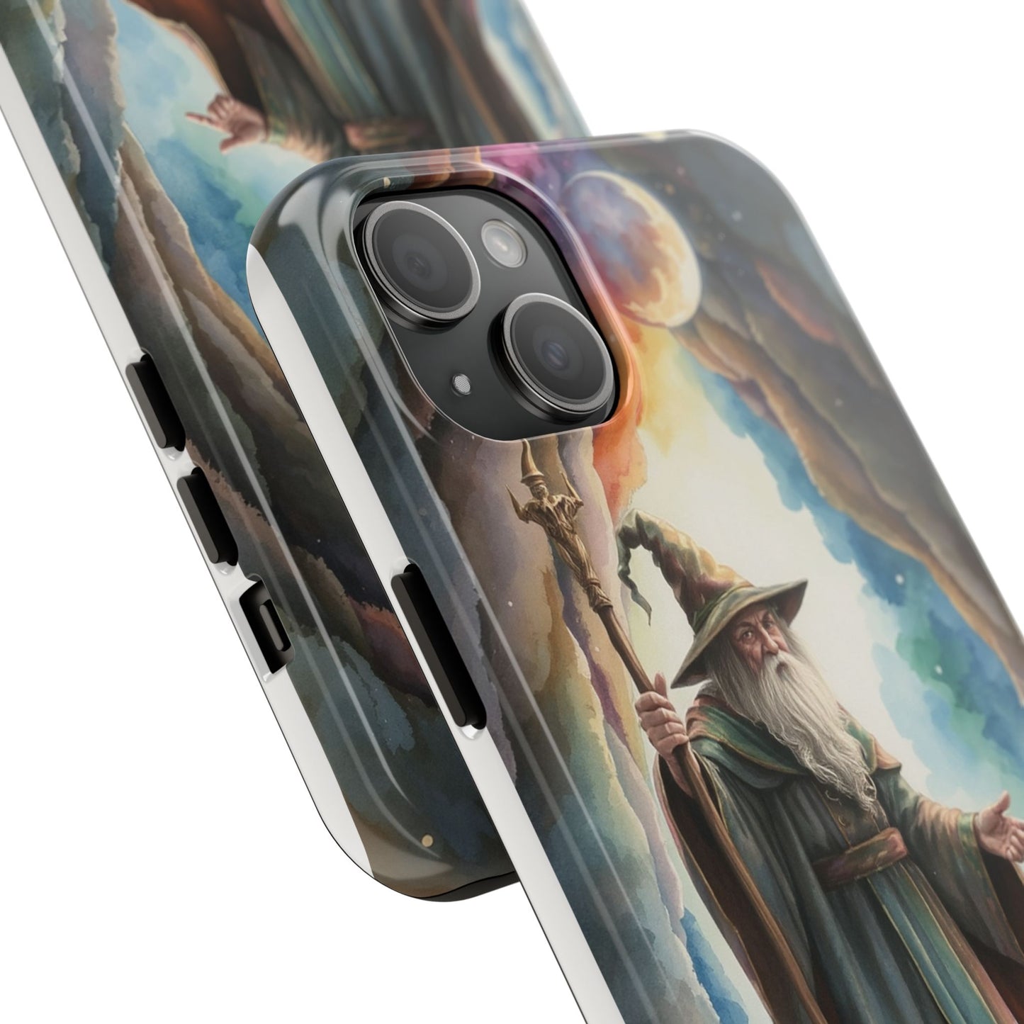 Magical Wizard Phone Case - Tough, Durable Phone Cover for Fantasy Lovers, Geek Gift, Unique Design, Celestial Phone Accessory