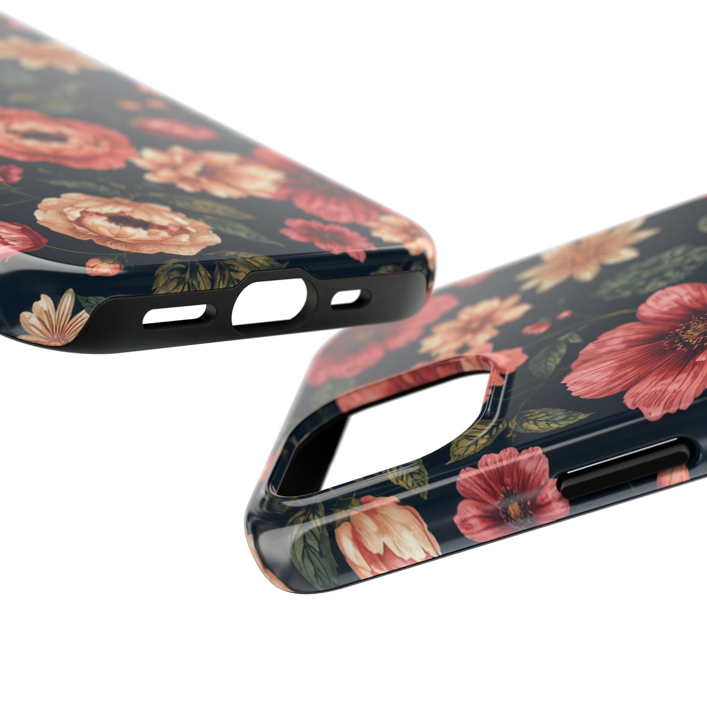 Spring Power! Floral Tough Phone Case - Durable Protection with Elegant Flower Design - for iPhone