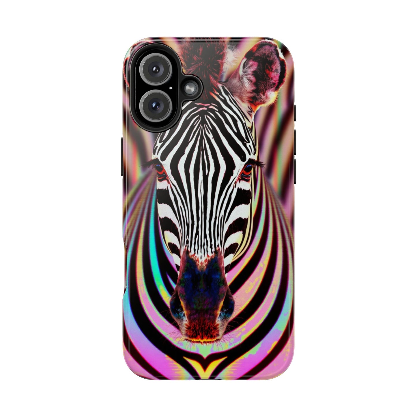 Vibrant Zebra Tough Phone Case - Unique Animal Design for Wild Spirit