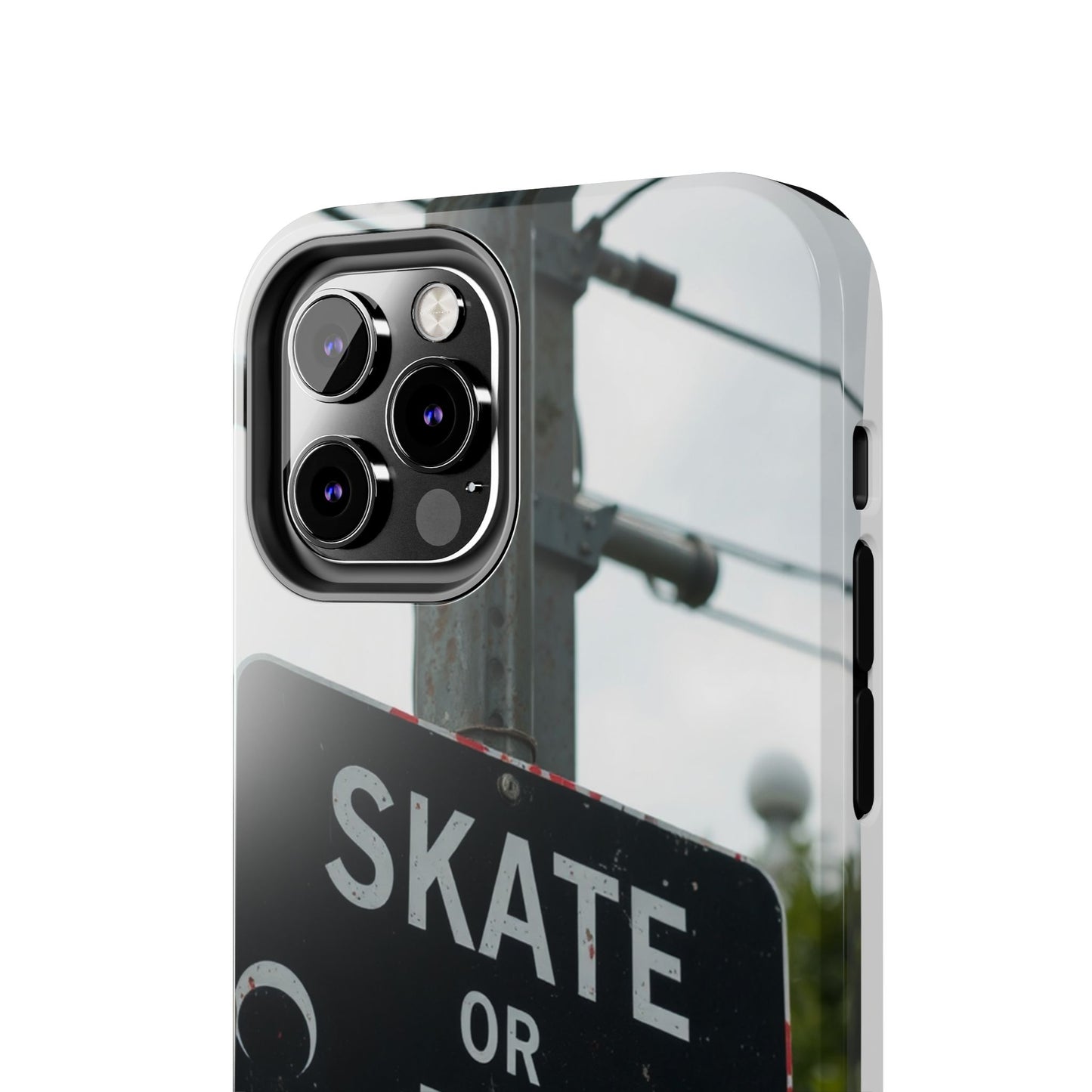 Black Sign Skate or Die Design - Tough Phone Case for iPhone