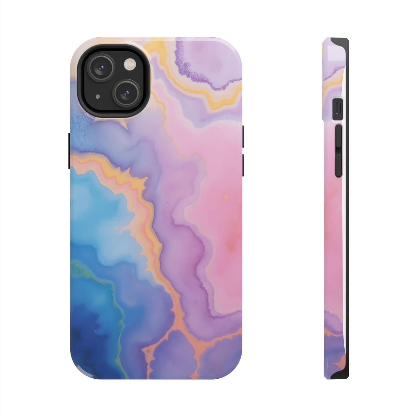 Watercolor Abstract Colors Tough Phone Case - Protective Cover for iPhone
