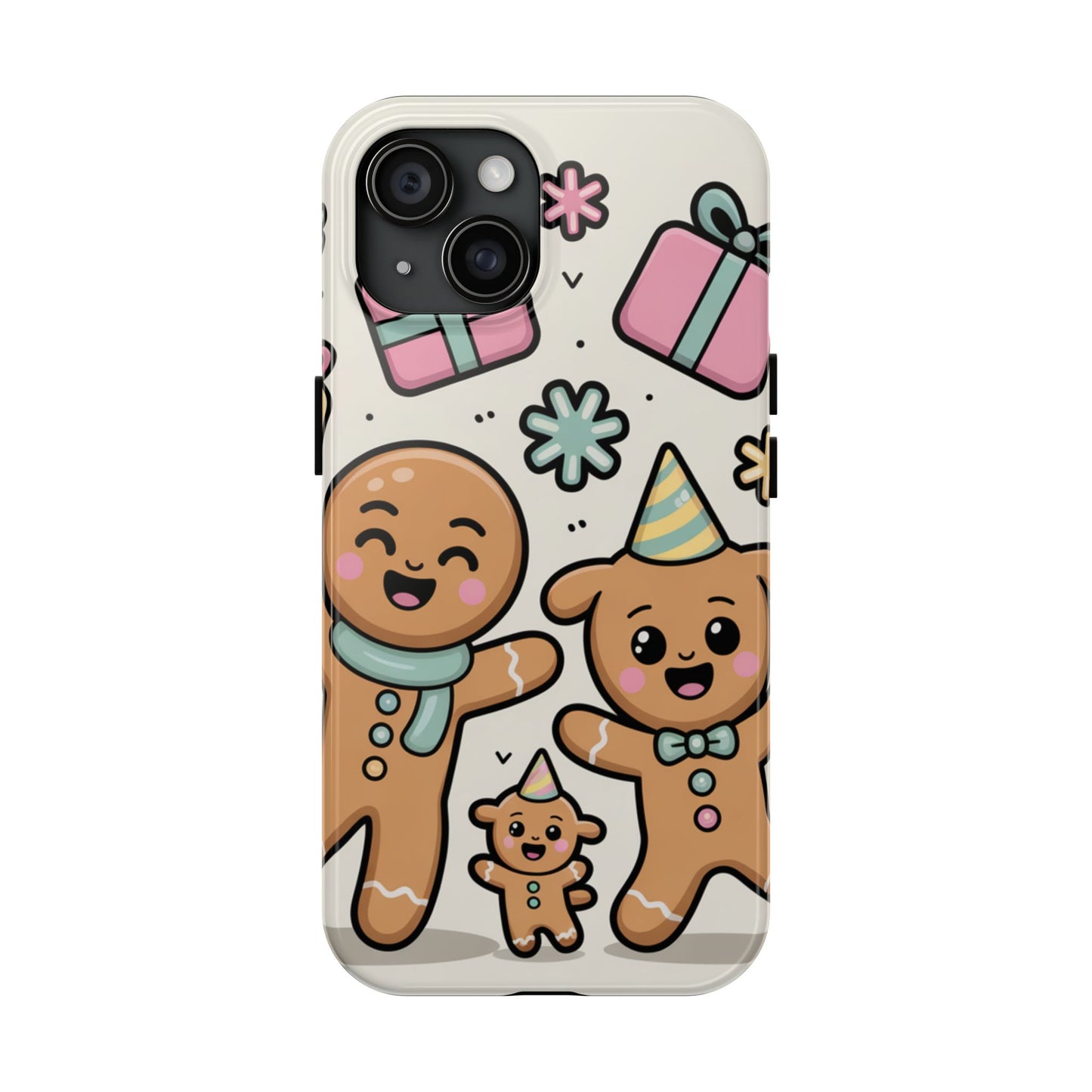 Gingerbread Family Dancing Holiday Phone Case