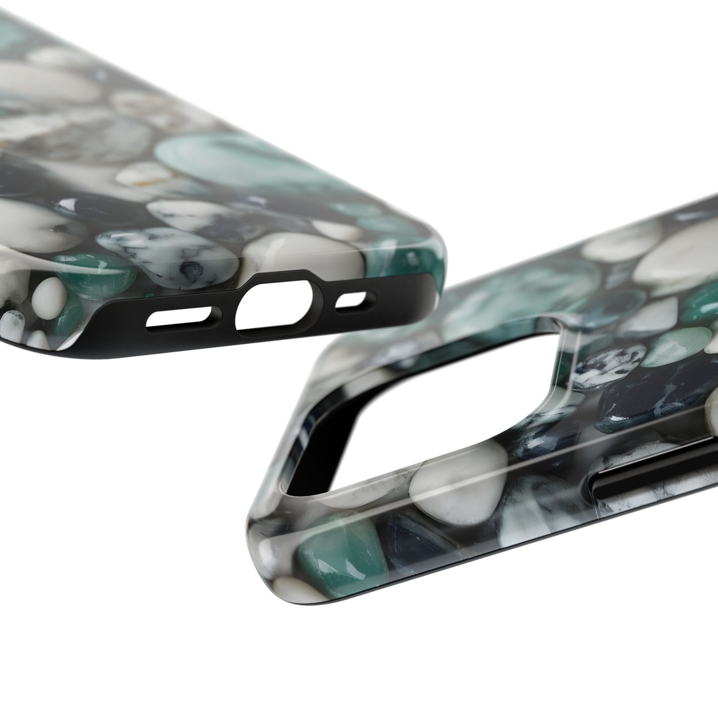 Small Rocks Pattern Tough Phone Case - Stylish & Durable Protection - for iPhone