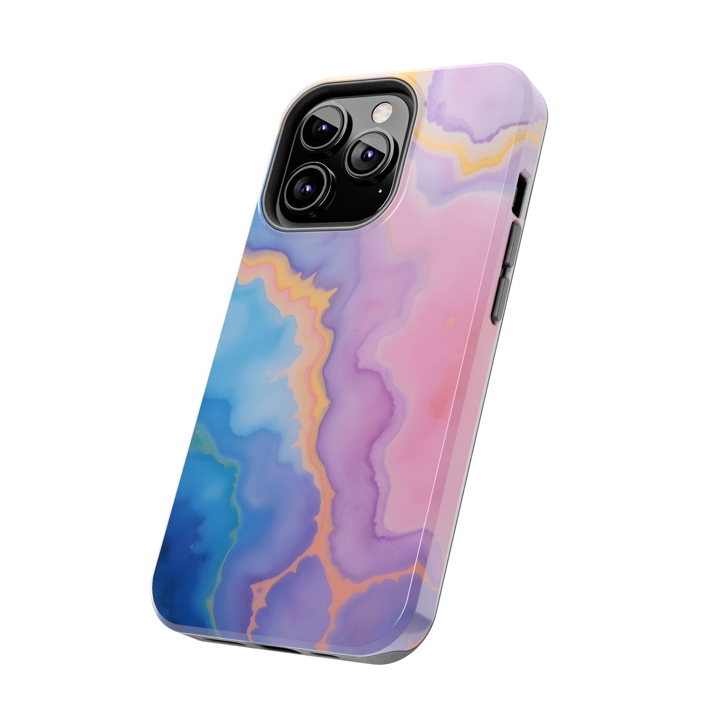 Watercolor Abstract Colors Tough Phone Case - Protective Cover for iPhone