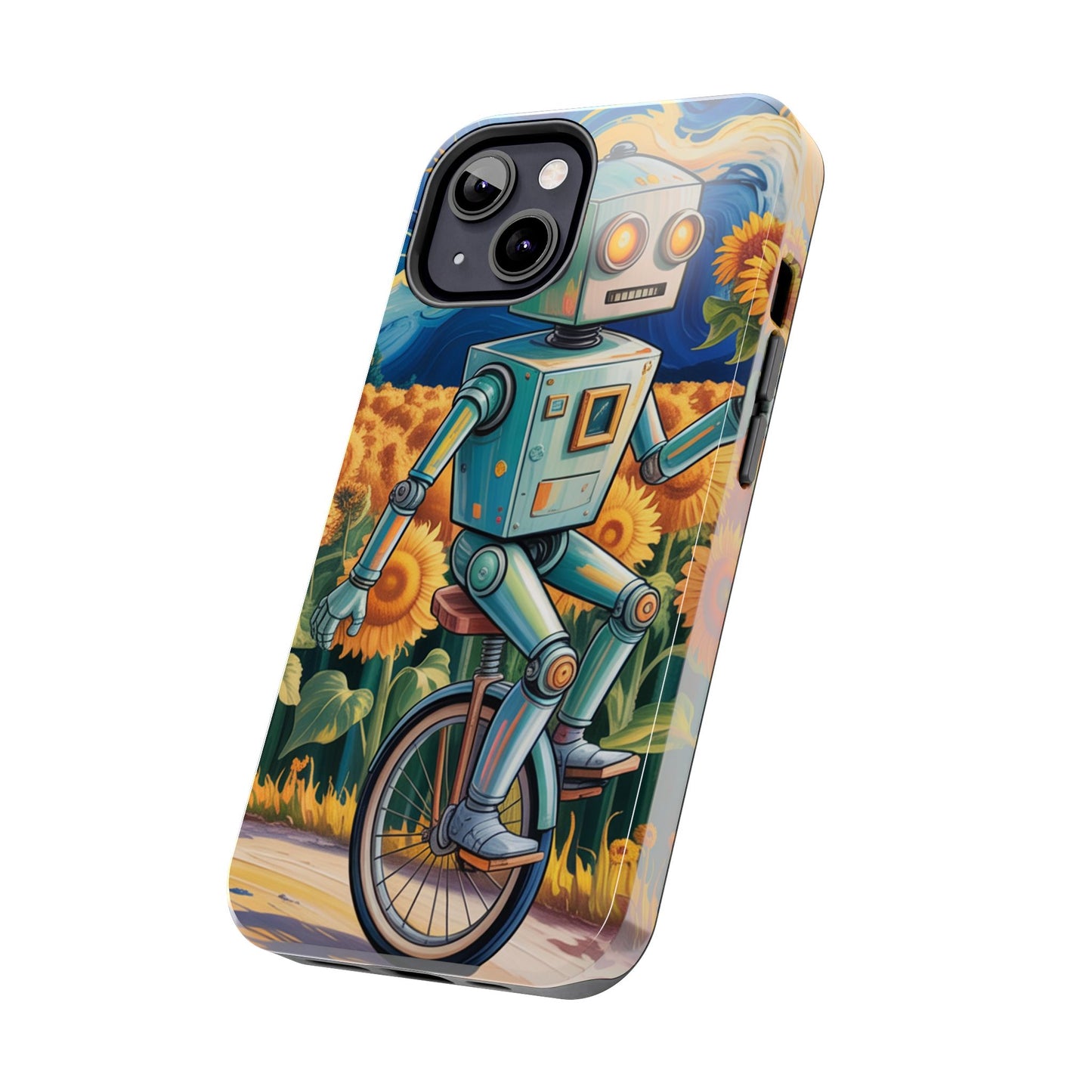 Robot Cycle Tough Phone Case - Durable & Unique Design