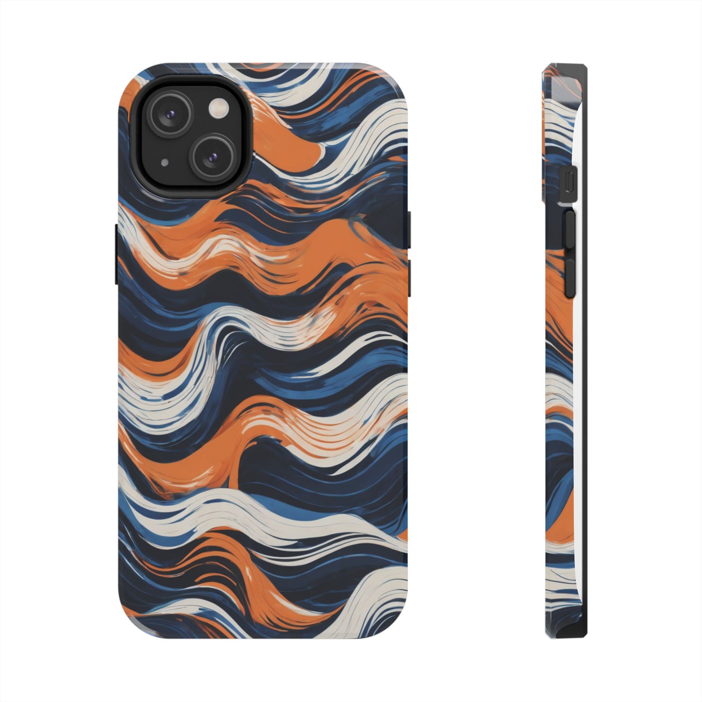 Wave Pattern Tough Phone Case - Stylish and Durable for Modern Lifestyle - for iPhone