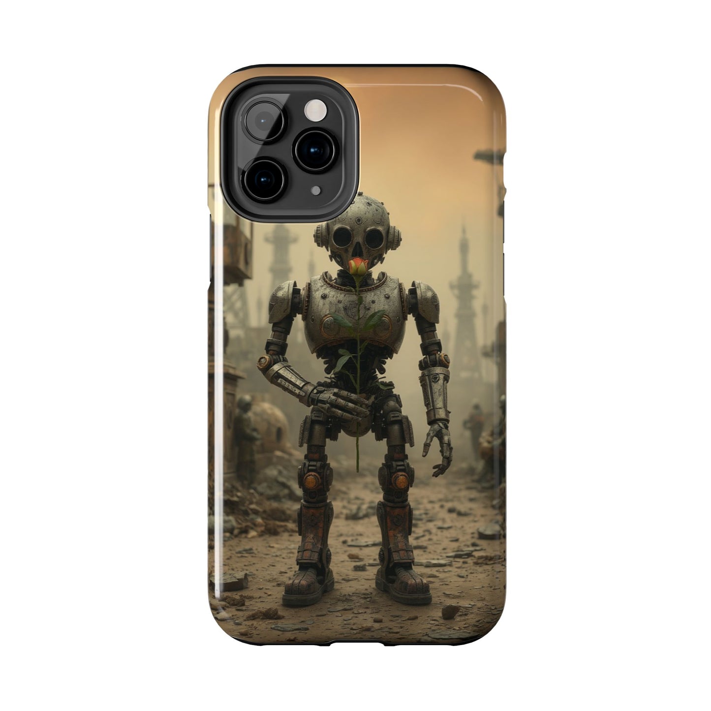Robotic Sentinel Tough Phone Case - Durable Protector for Sci-Fi Lovers