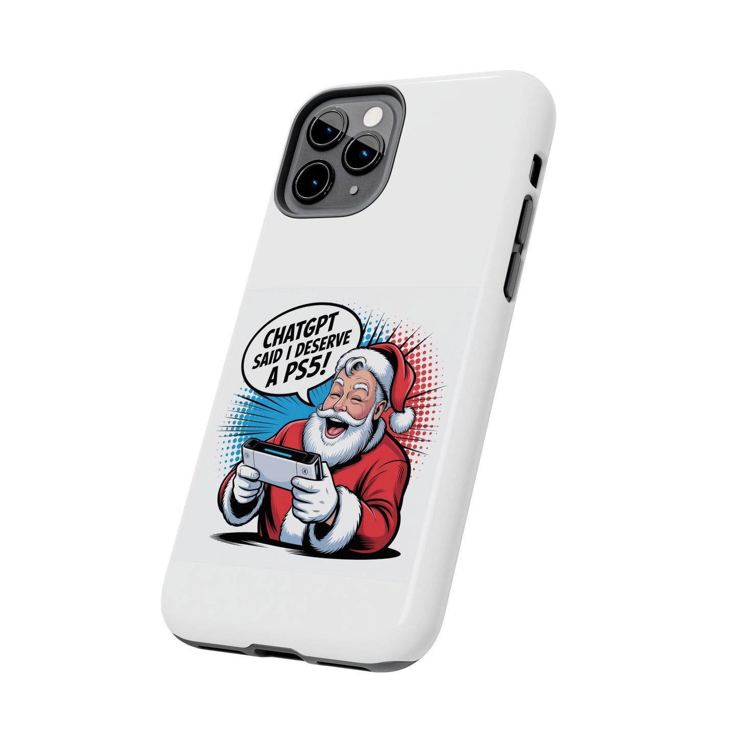 Santa Laughing  Phone Case - "CHATGPT Said I Deserve A PS5!"