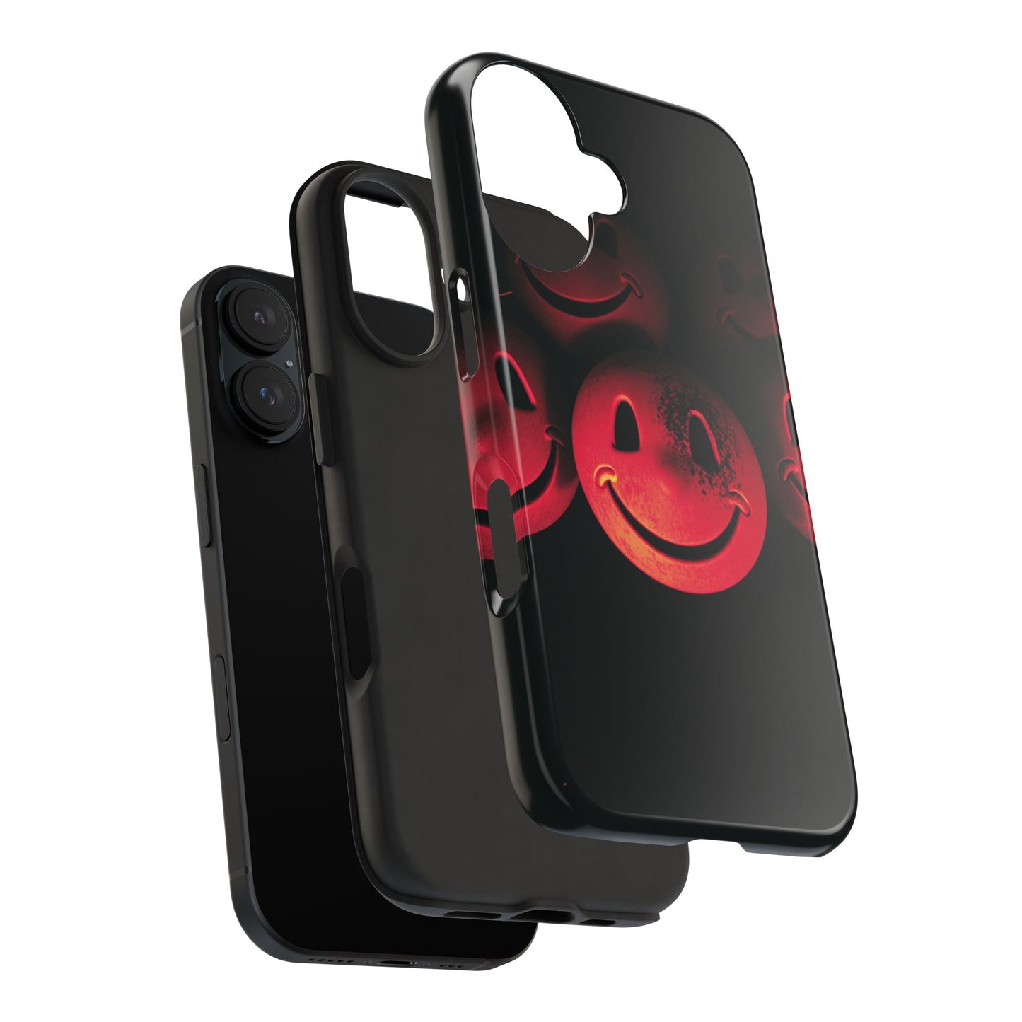 Smiley Face Tough Phone Case - Durable Protection with Fun Design