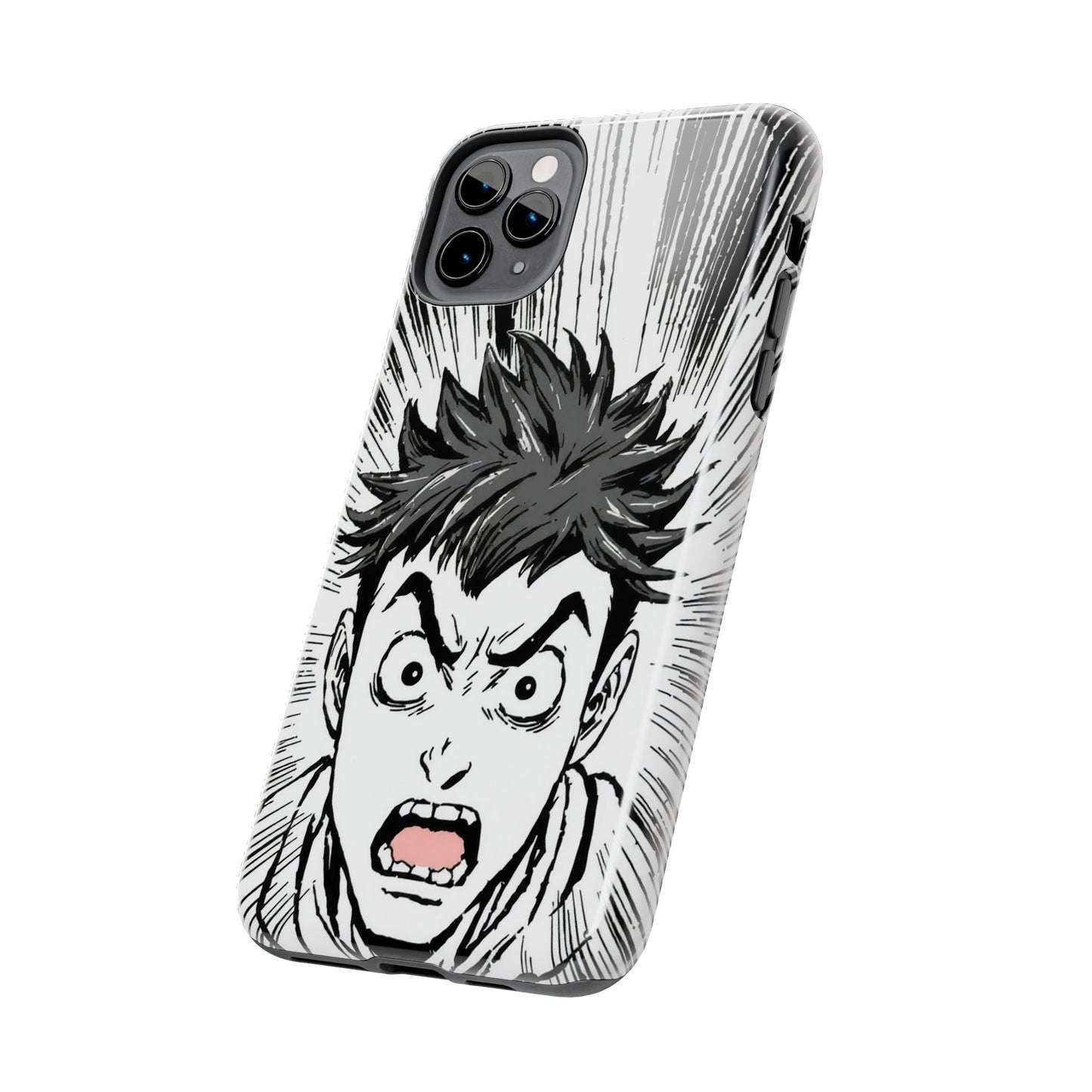 Intense Graphic Phone Case - Tough Design for Anime Fans