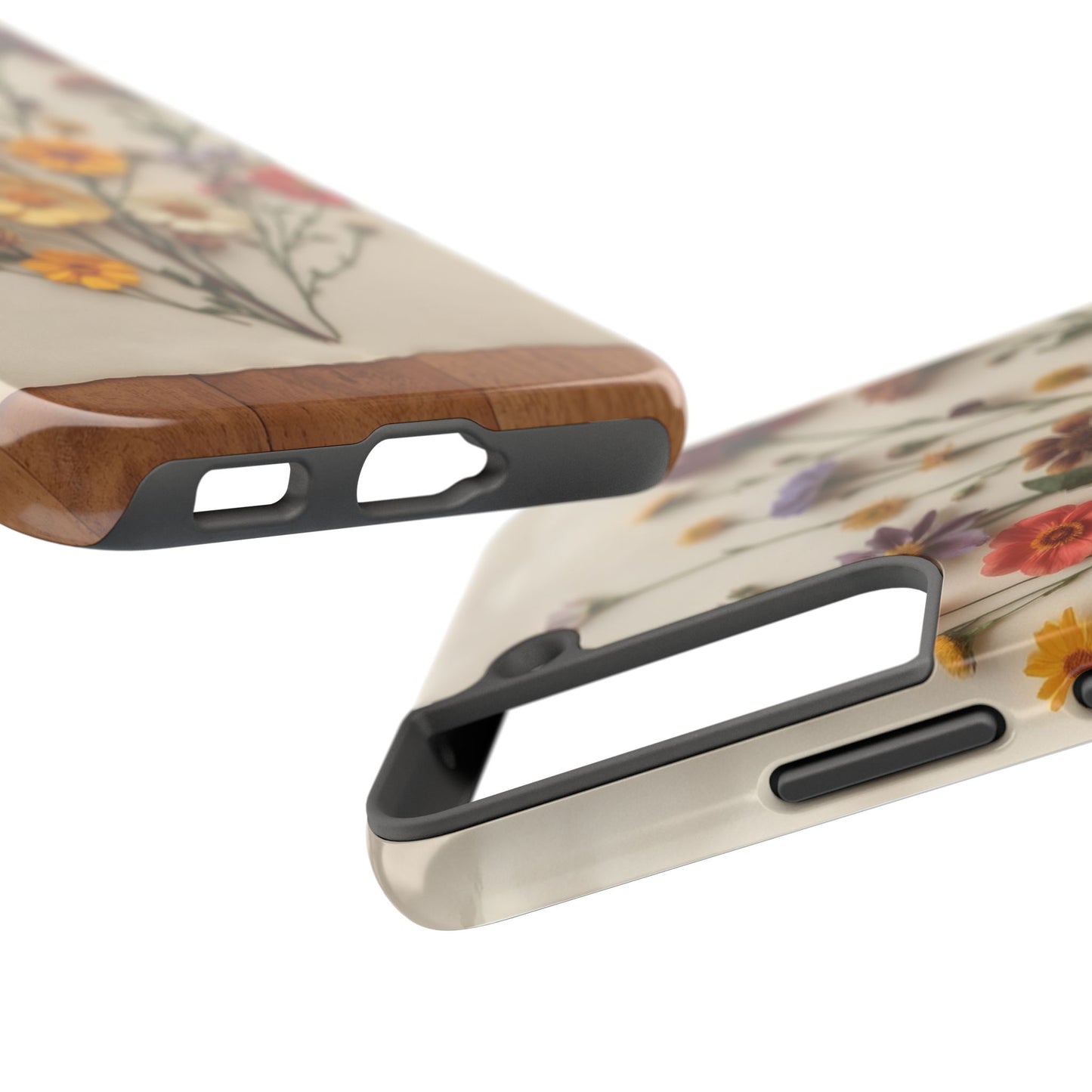 Floral Tough Phone Case - Durable Protection with Nature-Inspired Design