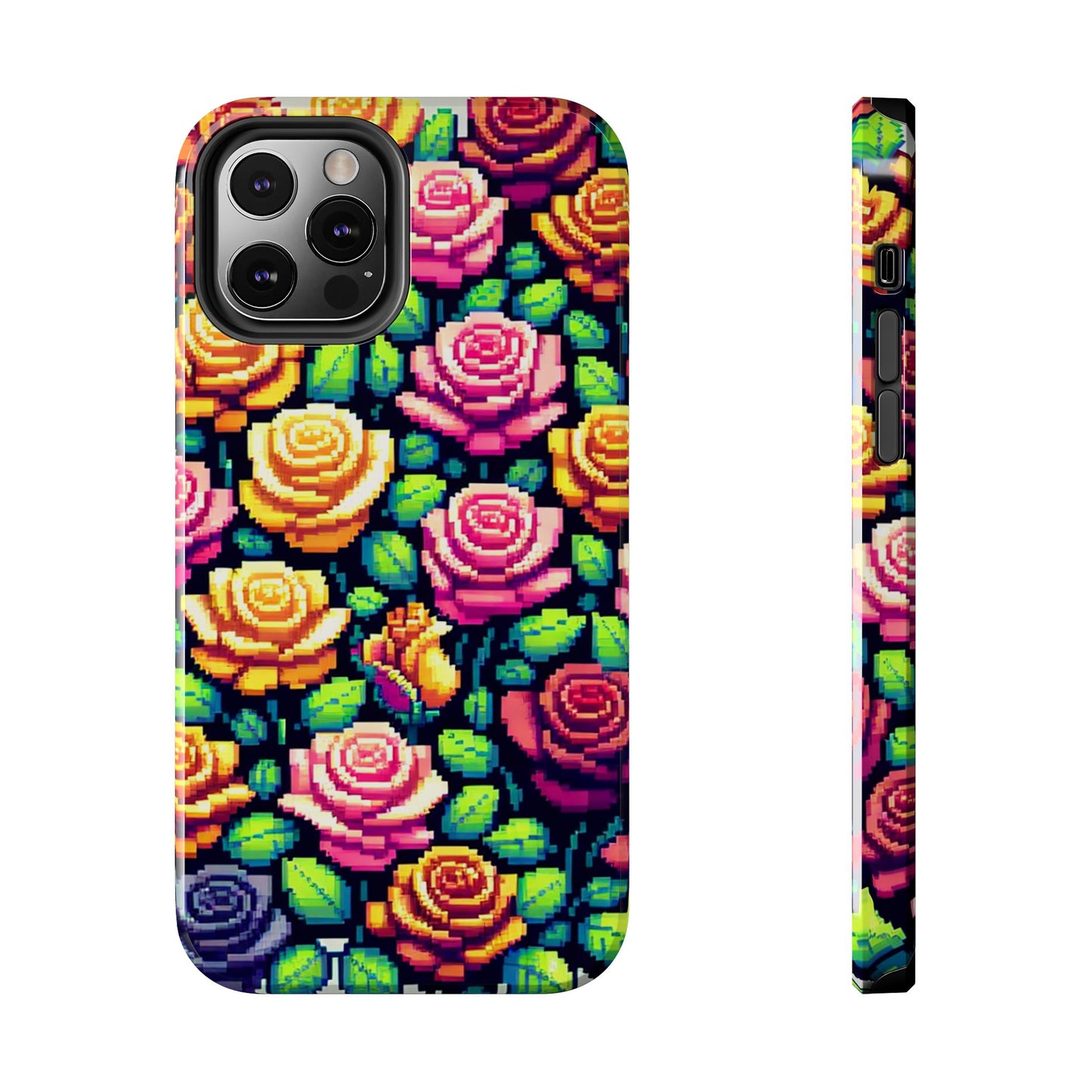 Vibrant Floral Tough Phone Case - Stylish Protection for Flower Lovers