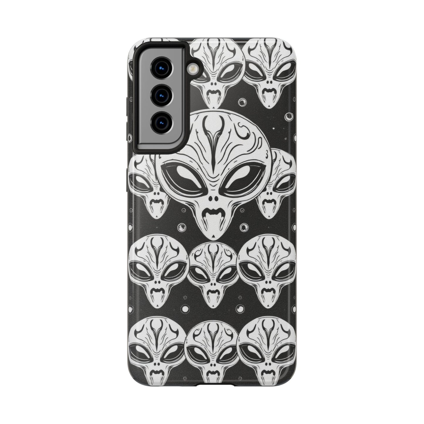 Alien Pattern Tough Phone Case - Durable Protection with Out-of-This-World Design
