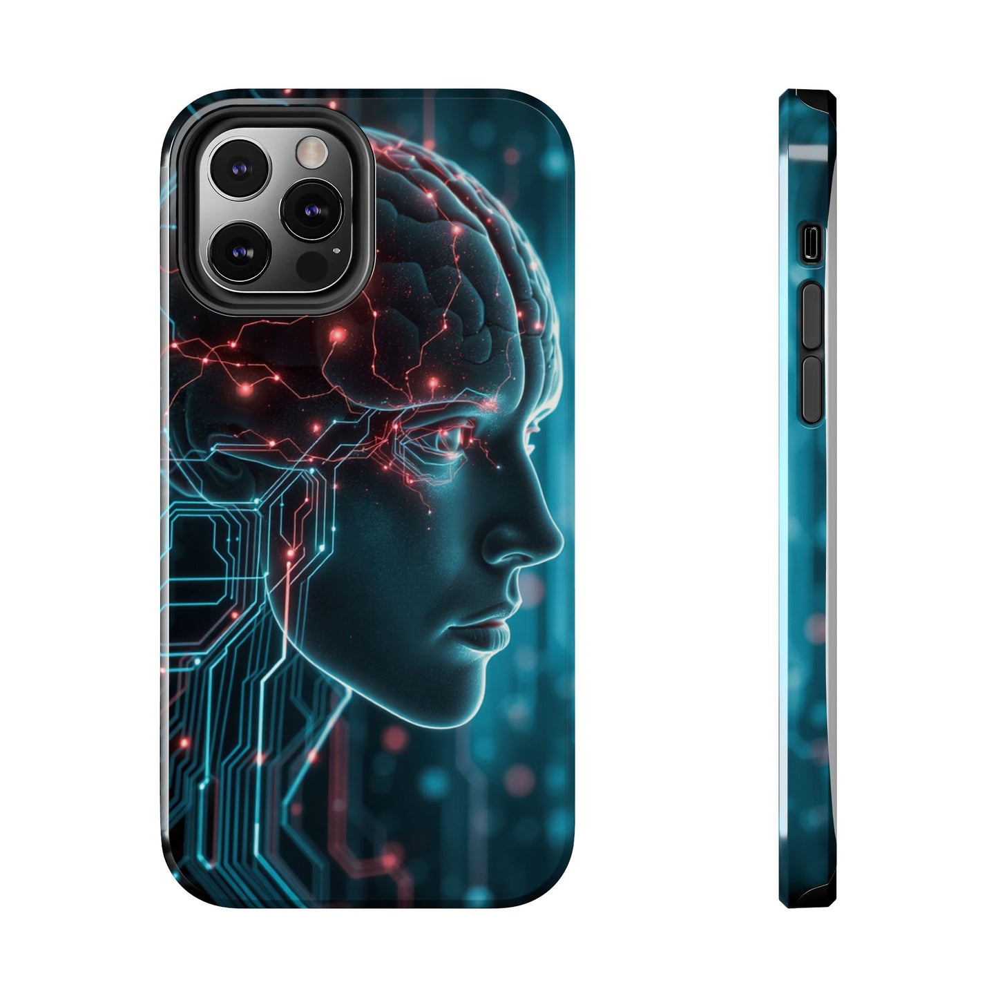 Futuristic Brain Design Tough Phone Case