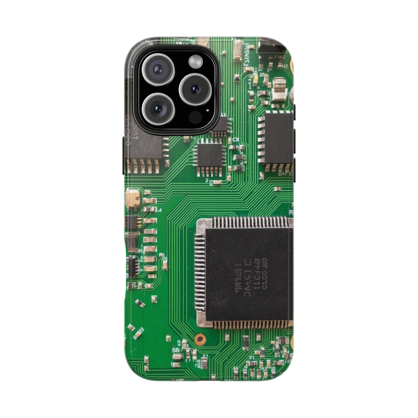 Circuit Board Tough Phone Case - Durable Tech Design