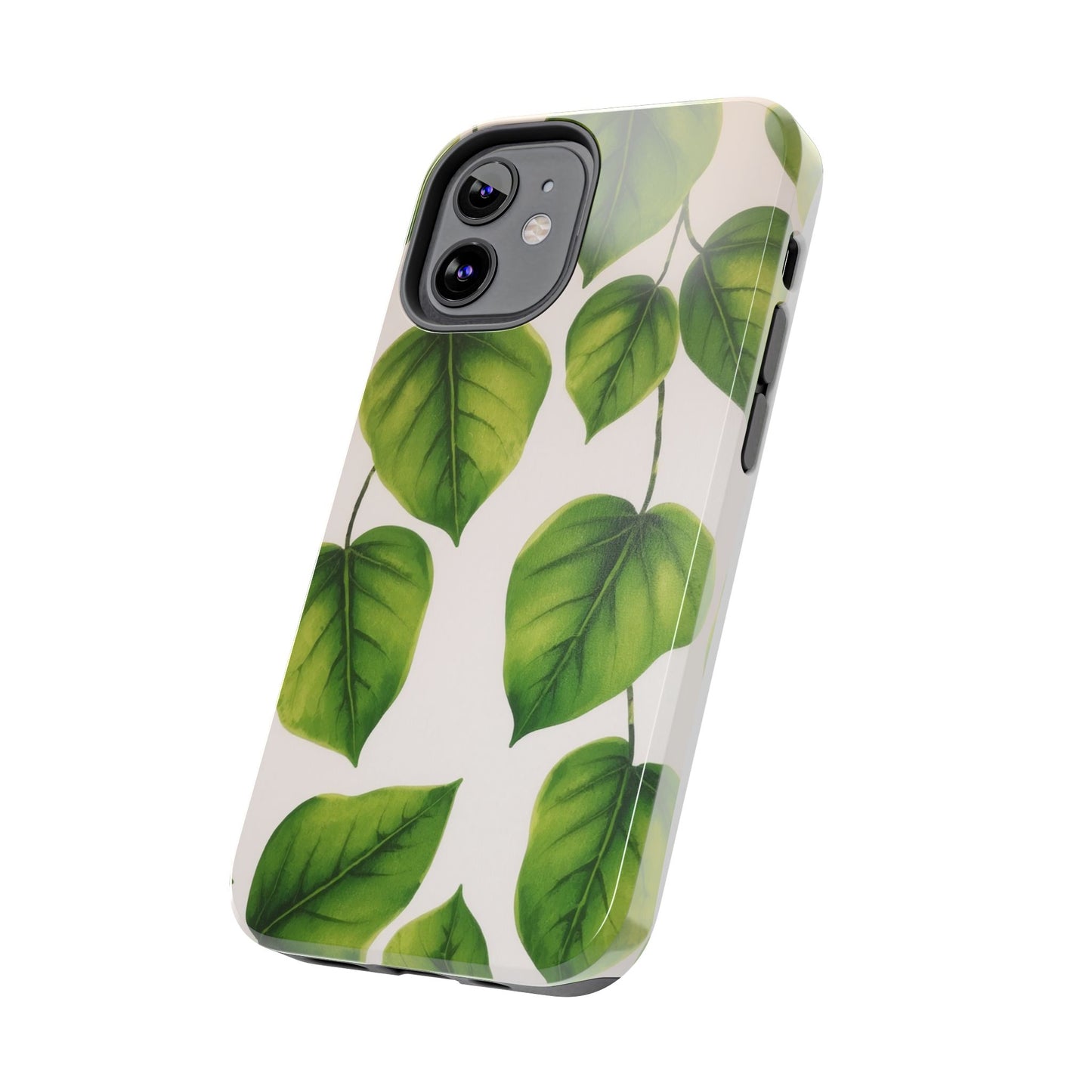 Tough Phone Cases with Green Leaf Design | Eco-Friendly Protection for Nature Lovers