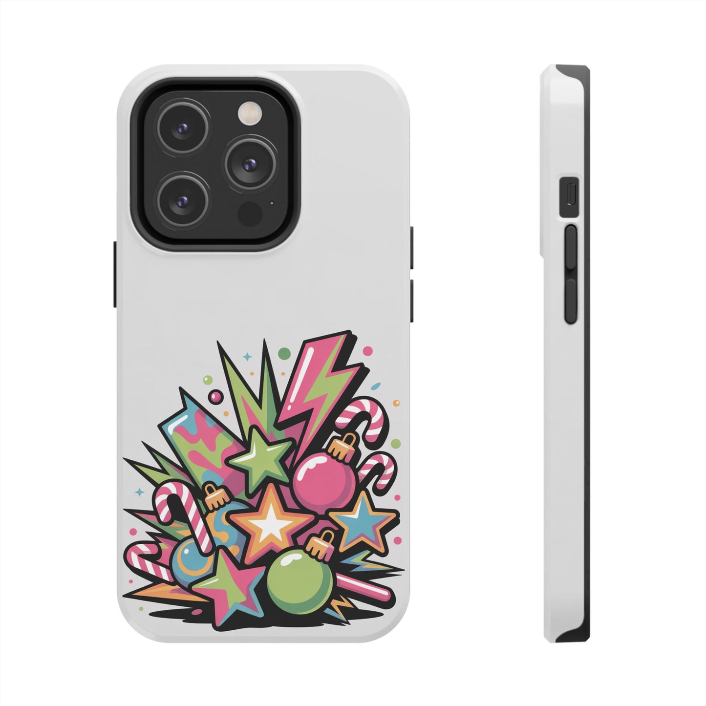 Colorful Explosion Retro Christmas Tough Phone Case
