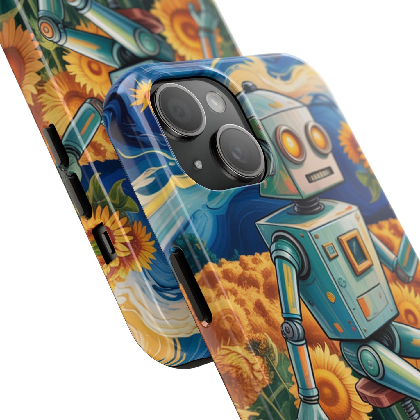 Robot Cycle Tough Phone Case - Durable & Unique Design