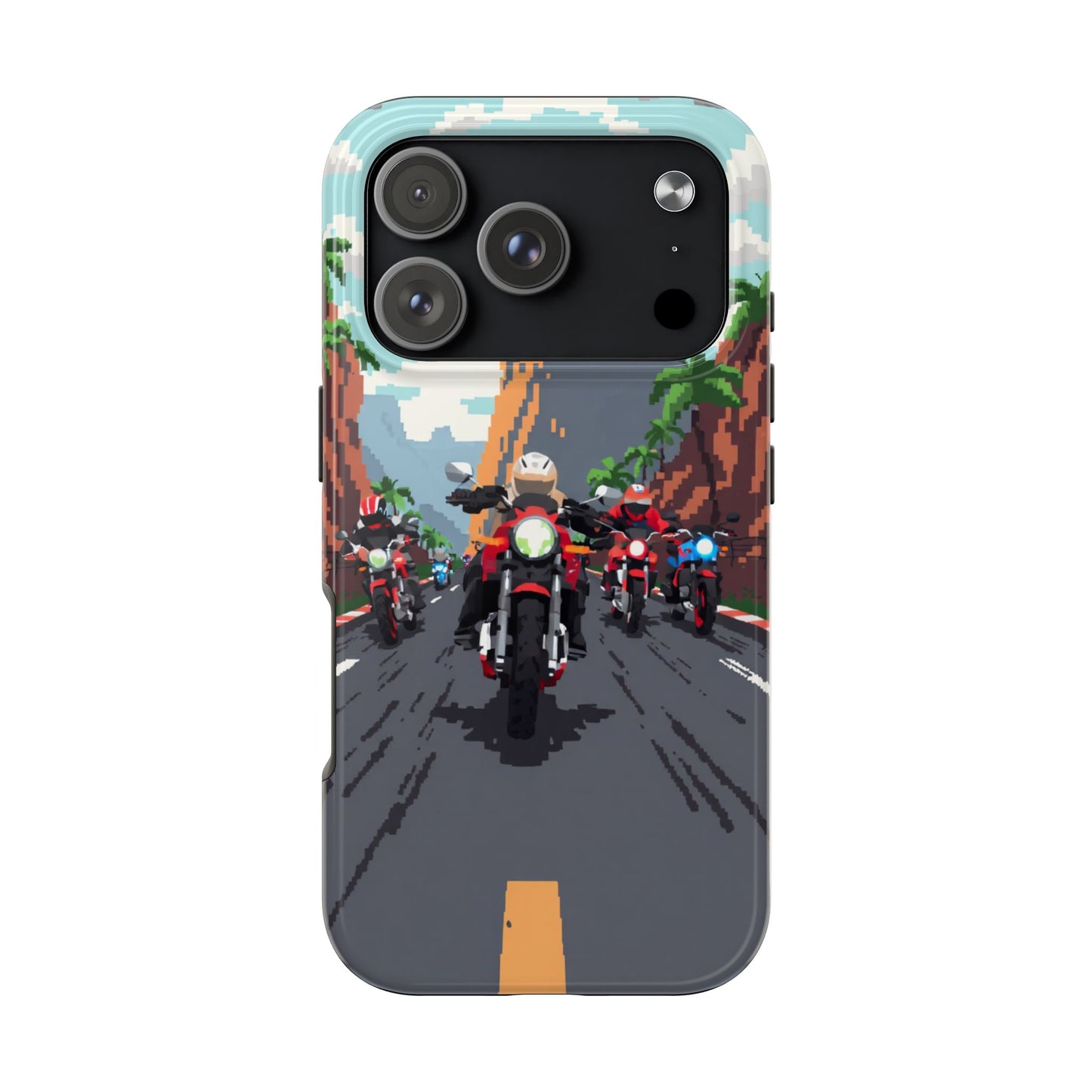 Retro Biker Tough Phone Case - Perfect for Motorcycle Lovers