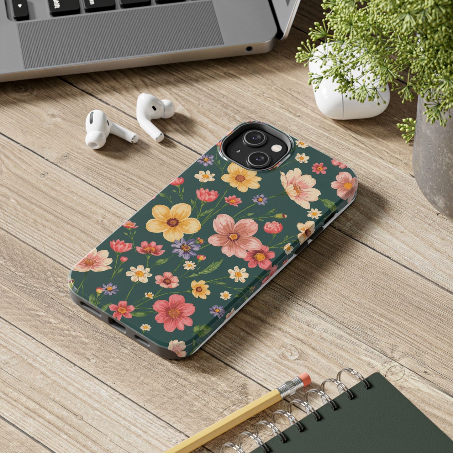 Vintage Spring Flowers Tough Phone Case - Durable Protection for iPhone