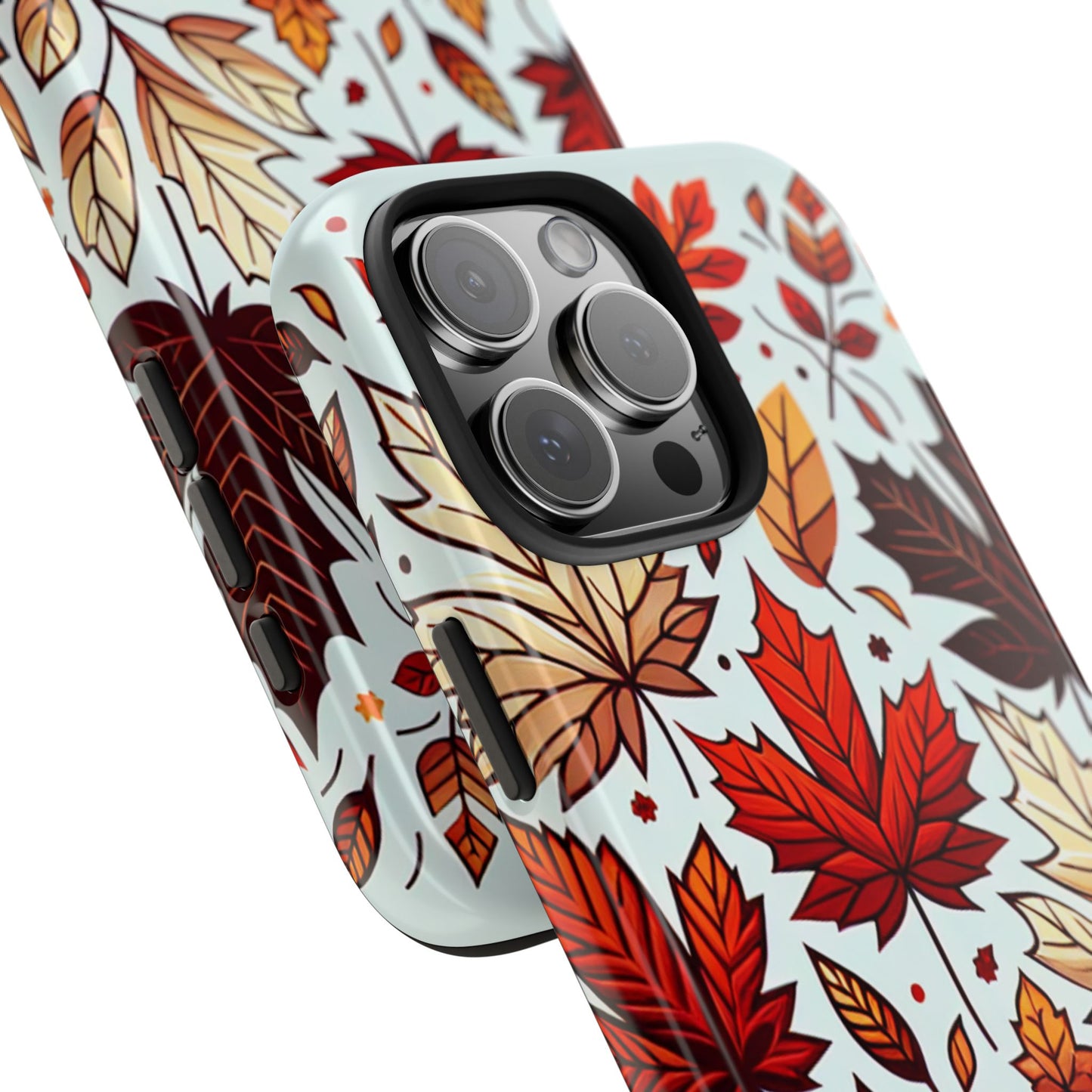 Autumn Leaves Tough Phone Case - Leaves Pattern - for iPhone