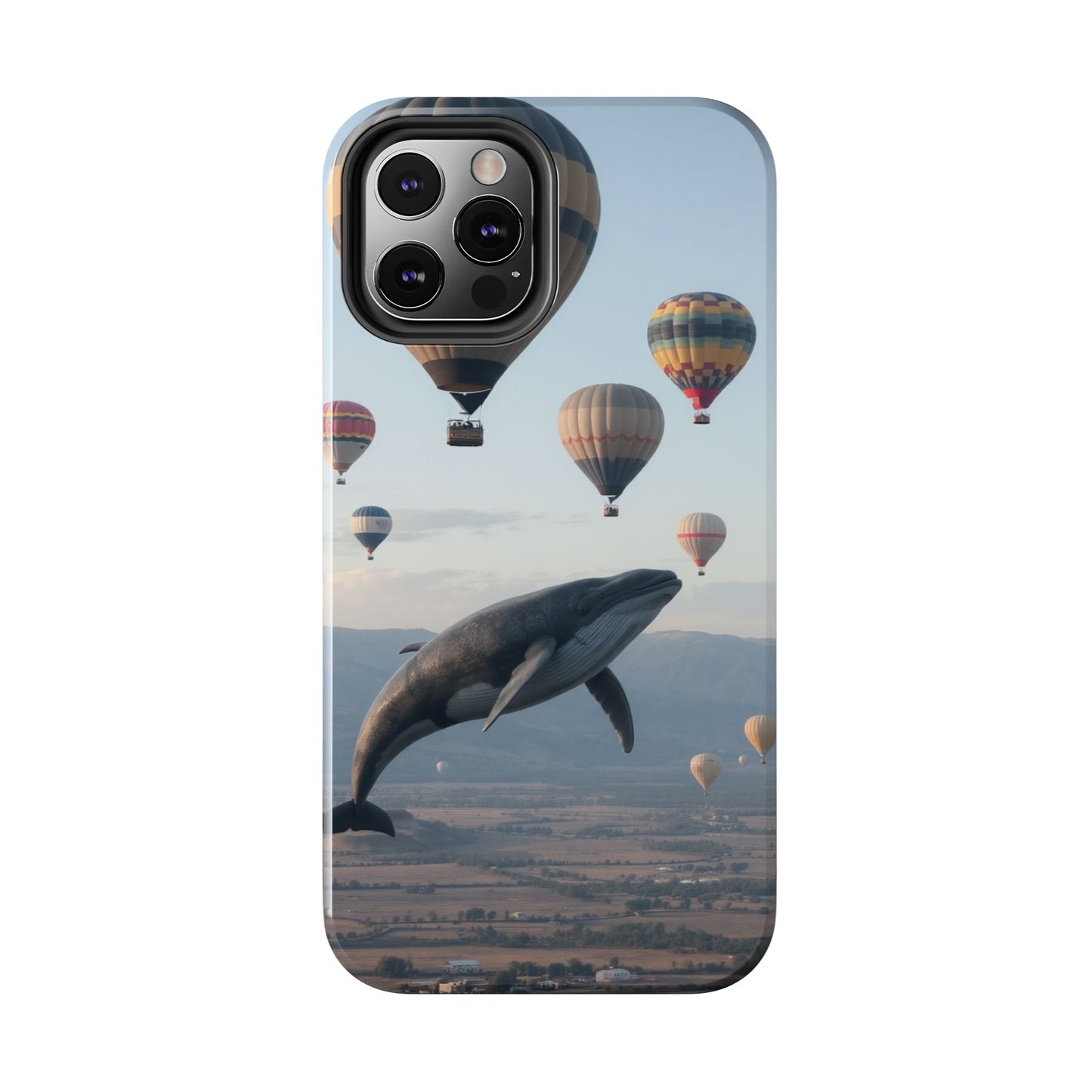 Whale Hot Air Balloon Tough Phone Case - Adventure & Nature Lovers