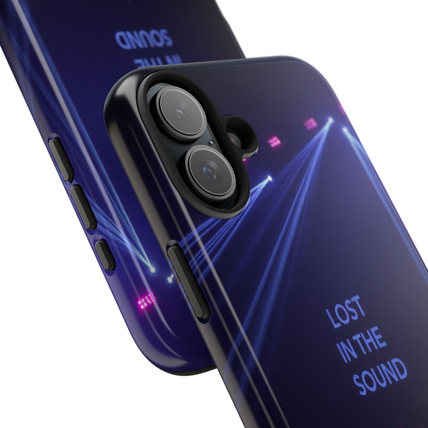 Vibrant Tough Phone Case - 'Lost in the Sound' Design for Music Lovers