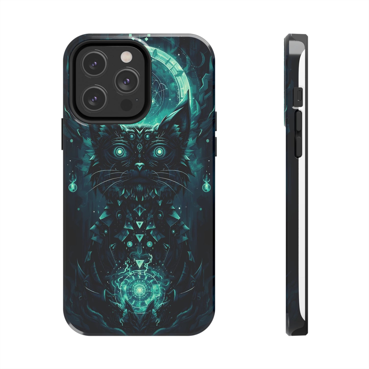 Mystical Dark Cat Phone Case - Tough Protective Cover for Cat Lovers - for iPhone
