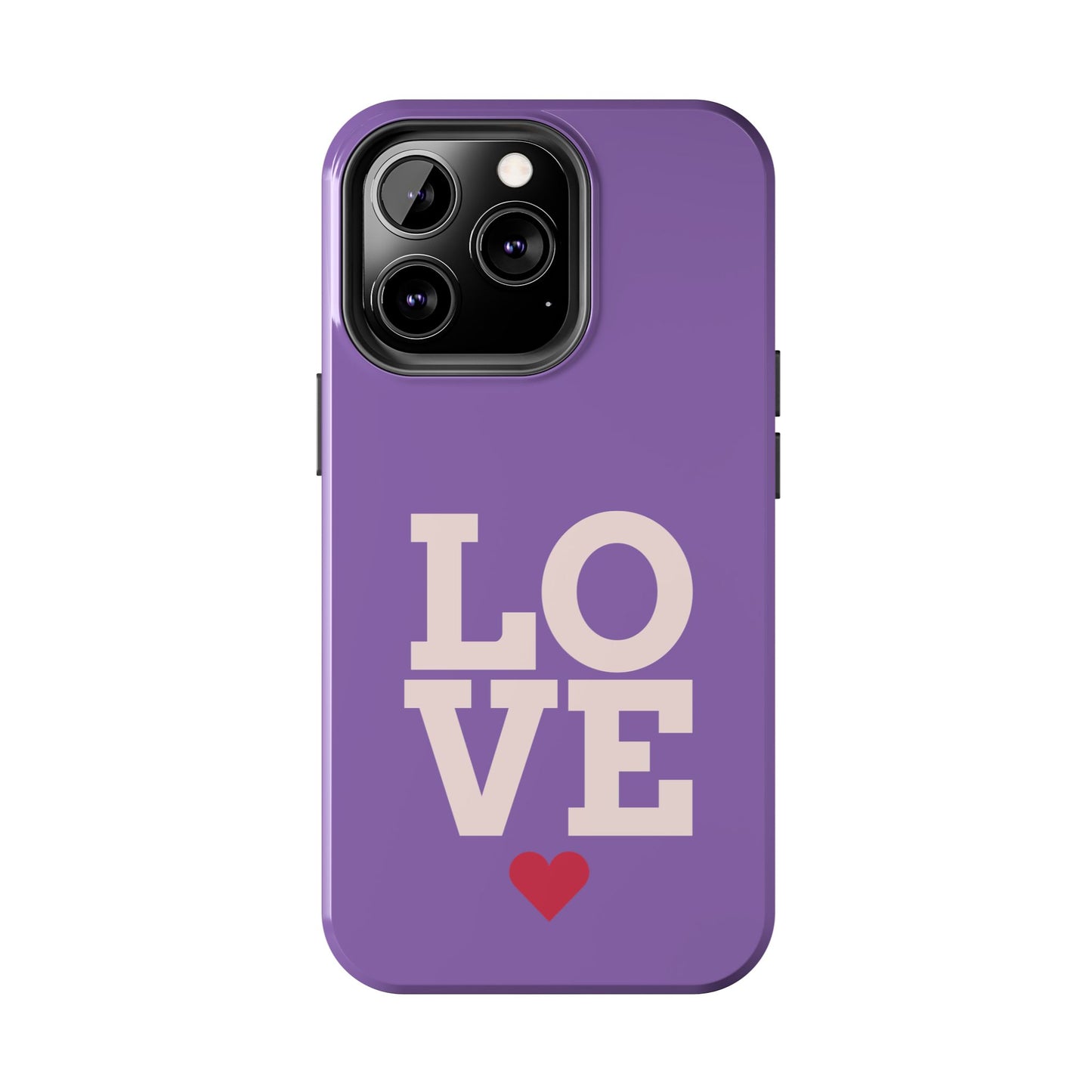 Purple Love Phone Case - Durable & Stylish Tough Case - for iPhone