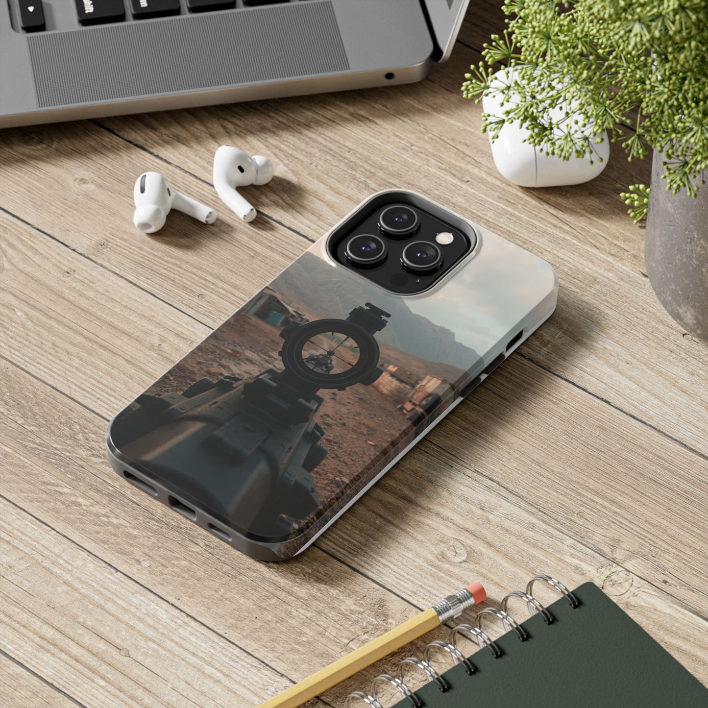 Tough Phone Case - Military Inspired Design with Sniper Scope