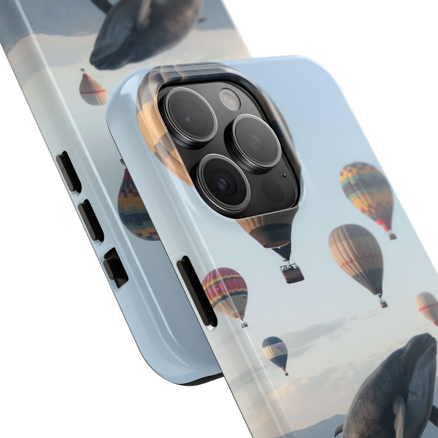 Whale Hot Air Balloon Tough Phone Case - Adventure & Nature Lovers