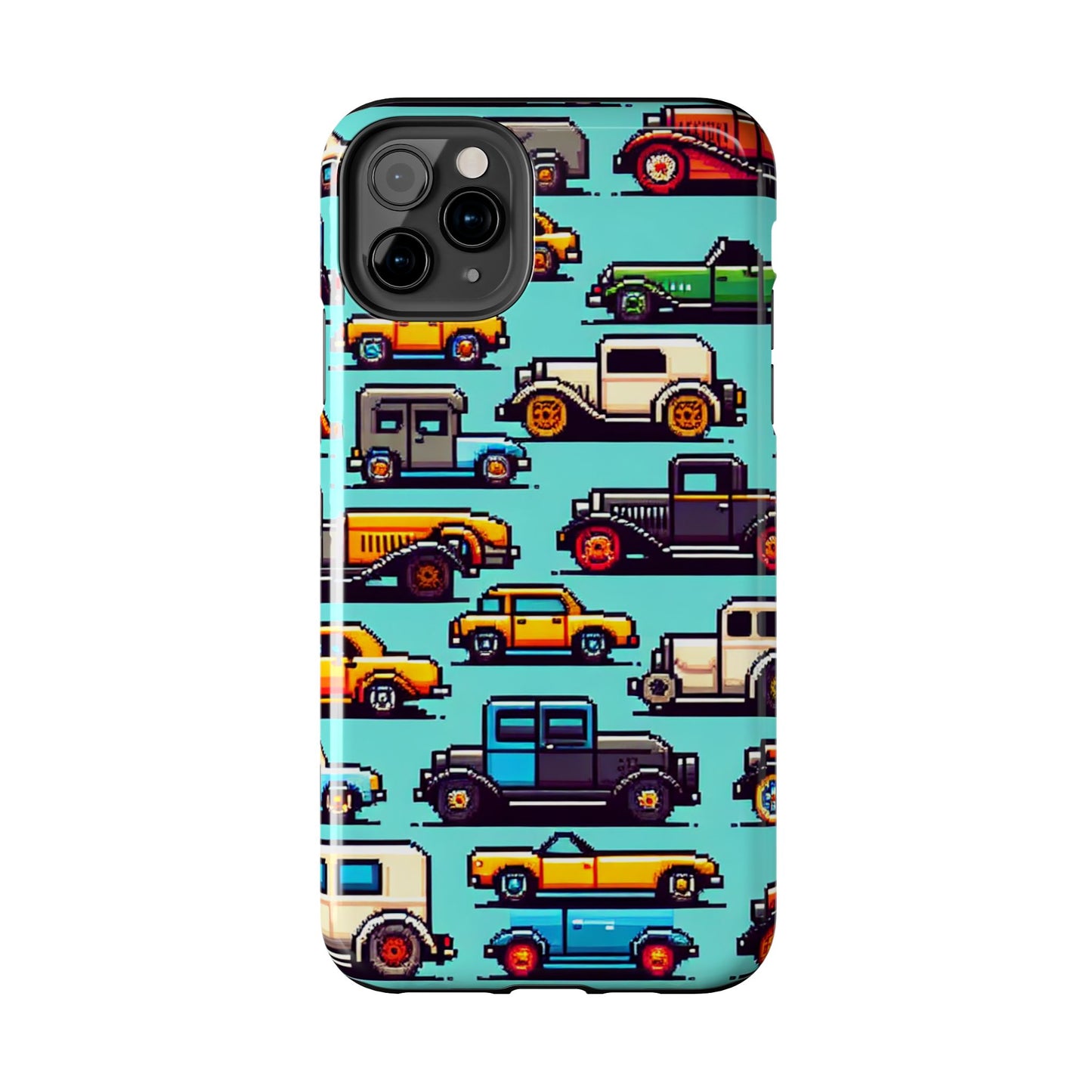 Retro Car Pixel Art Tough Phone Case - Durable & Stylish Protection - for iPhone