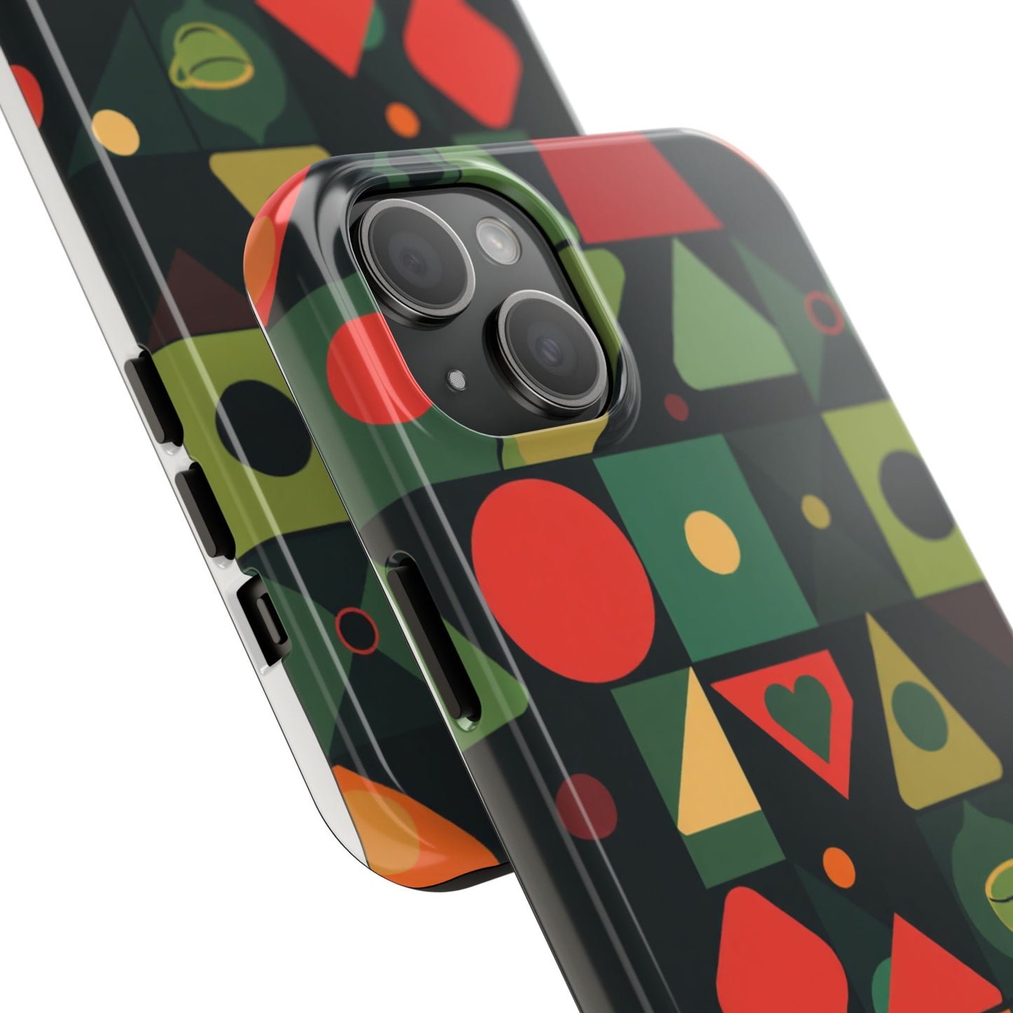 Vibrant Geometric Tough Phone Cases – Stylish Protection for Trendsetters - for iPhone
