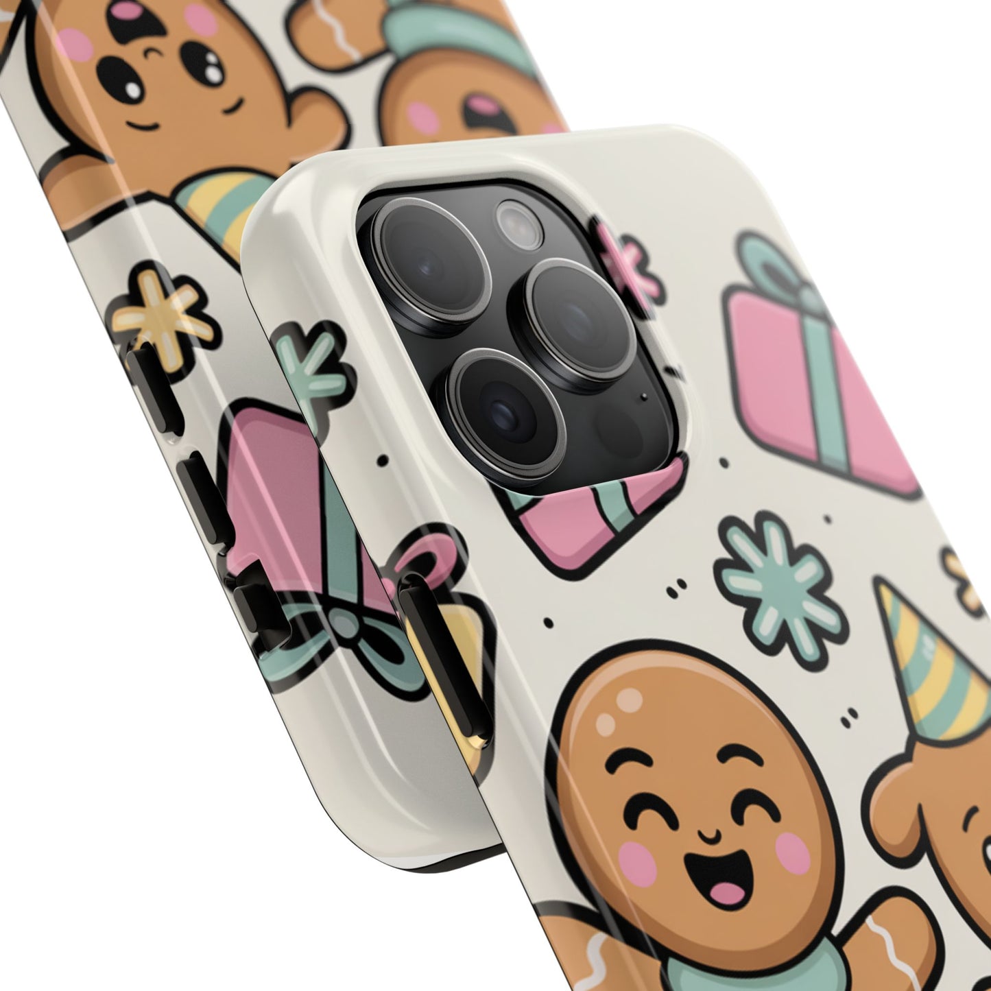 Gingerbread Family Dancing Holiday Phone Case