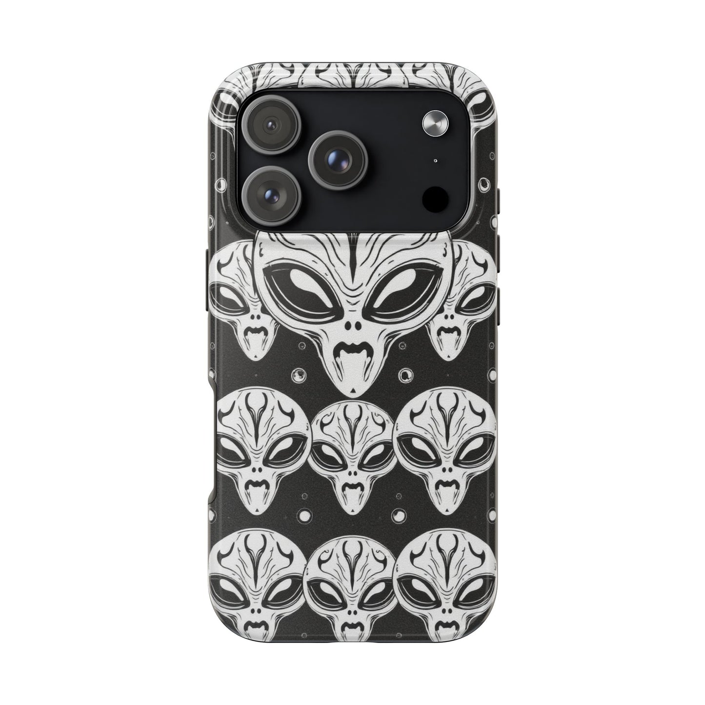 Alien Pattern Tough Phone Case - Durable Protection with Out-of-This-World Design