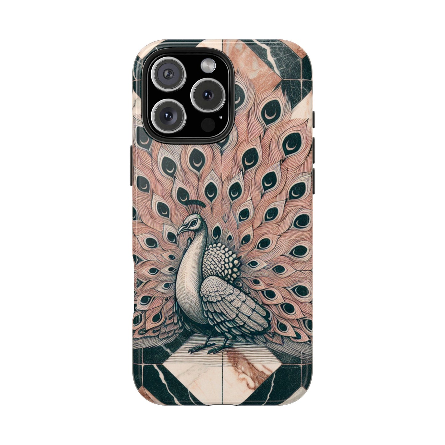 Peacock Tough Phone Case | Stylish & Durable Artwork - for iPhone