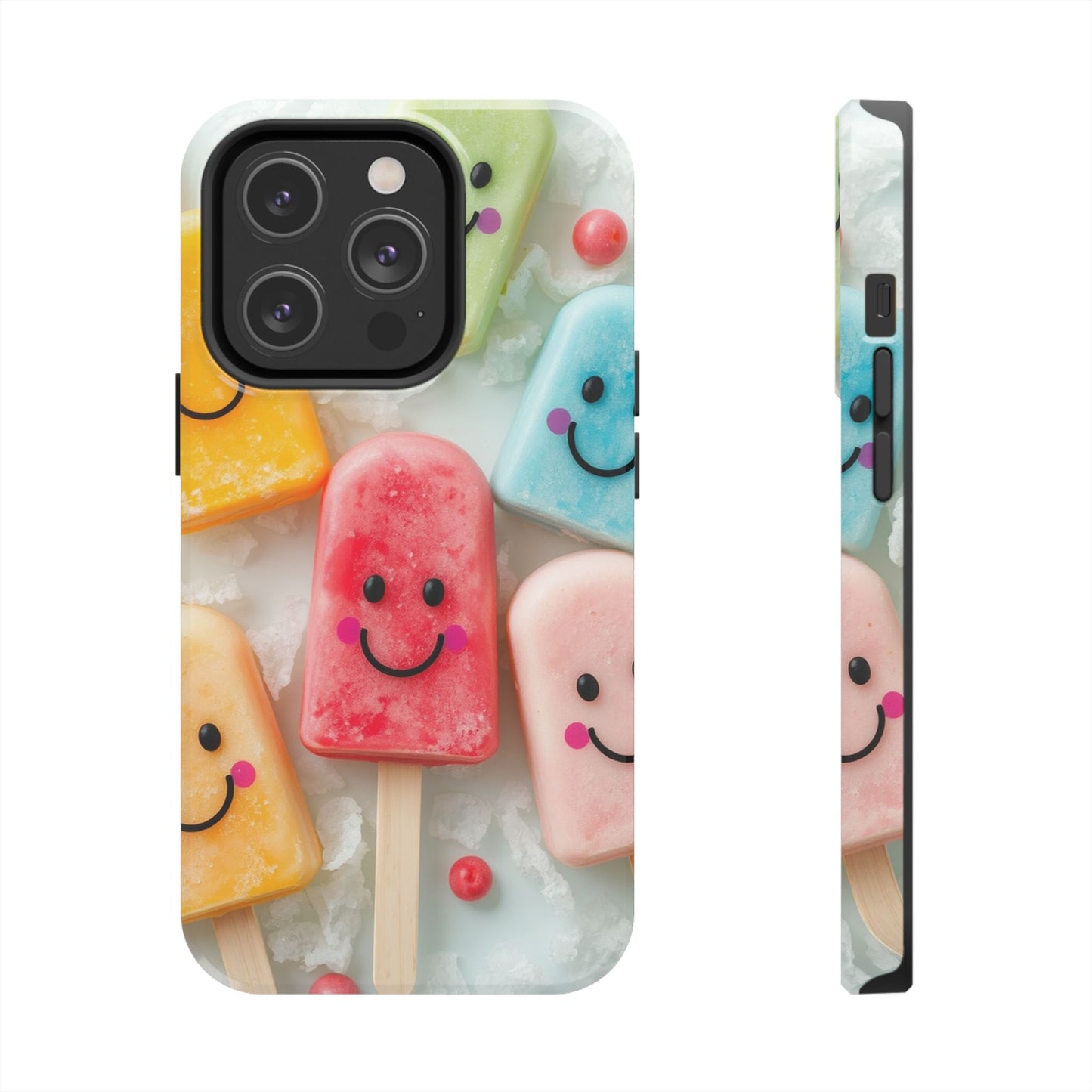Cute Smile Popsicle Tough Phone Case - Fun Protection for Your Device
