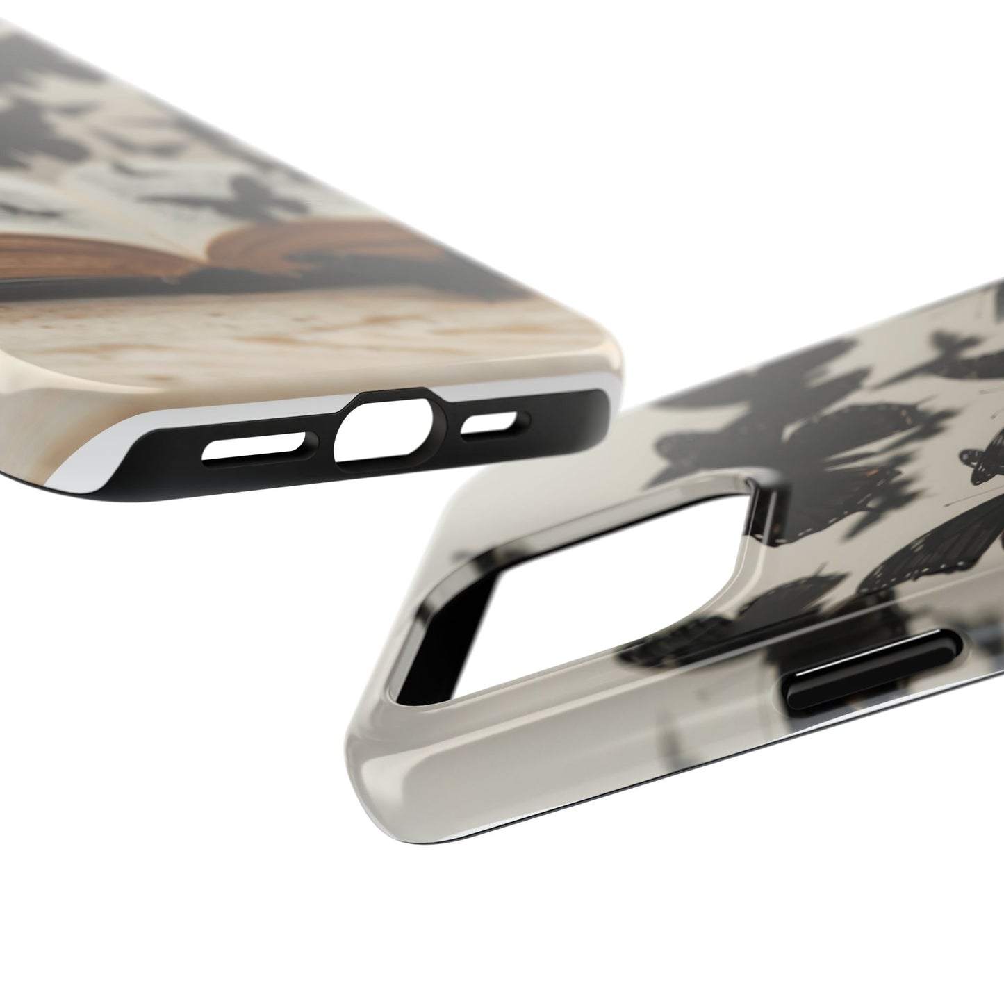 Butterfly Magic Tough Phone Case - Literary Design for Book Lovers