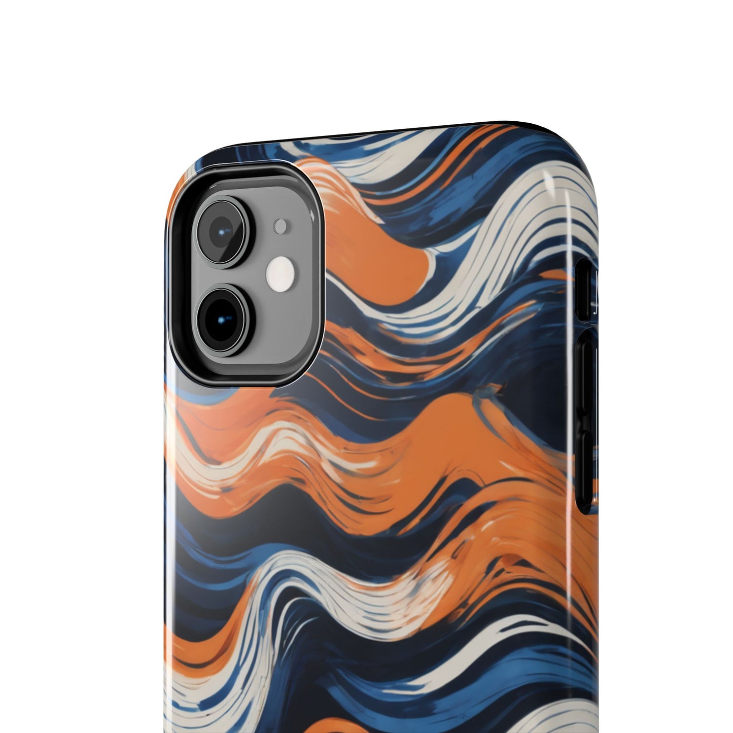 Wave Pattern Tough Phone Case - Stylish and Durable for Modern Lifestyle - for iPhone